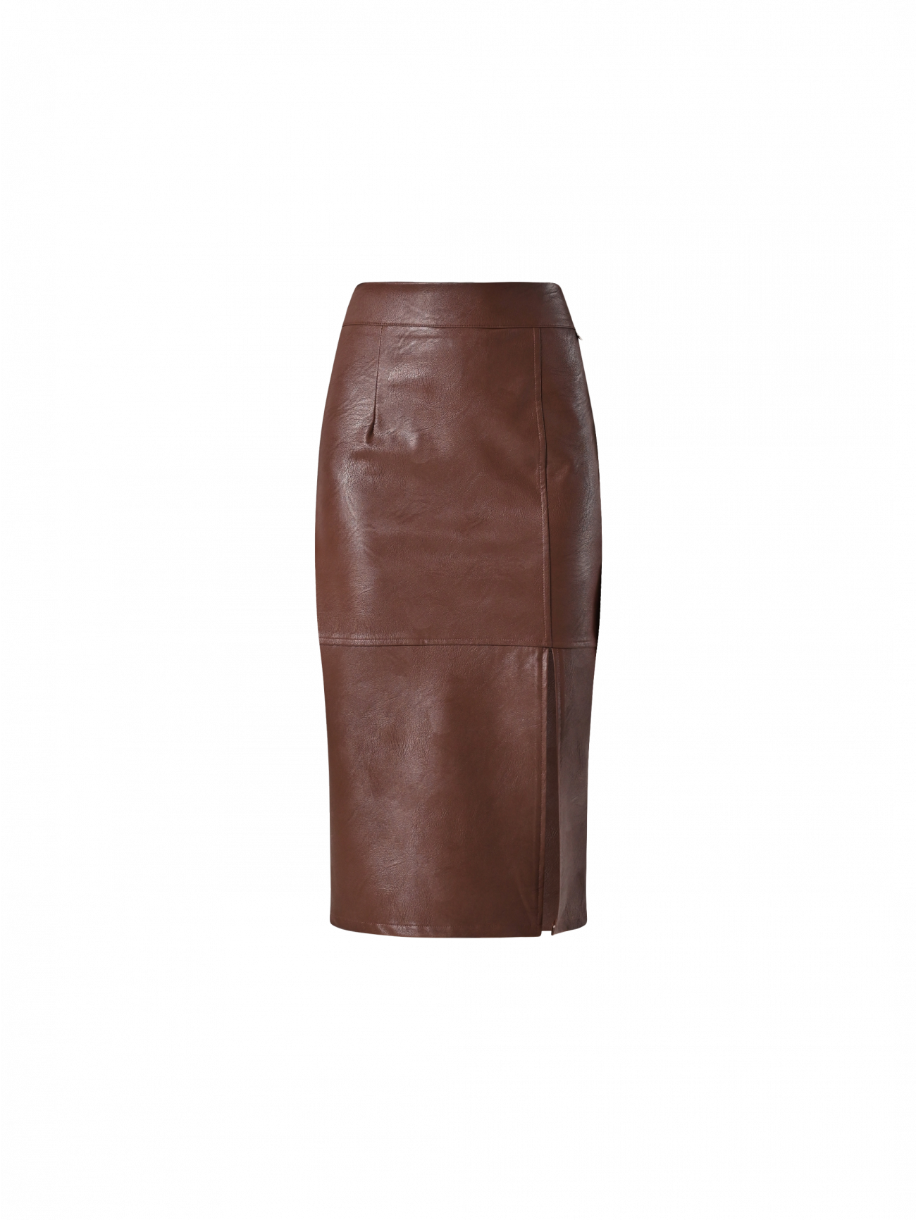 Brown Faux Leather Jacket det_4