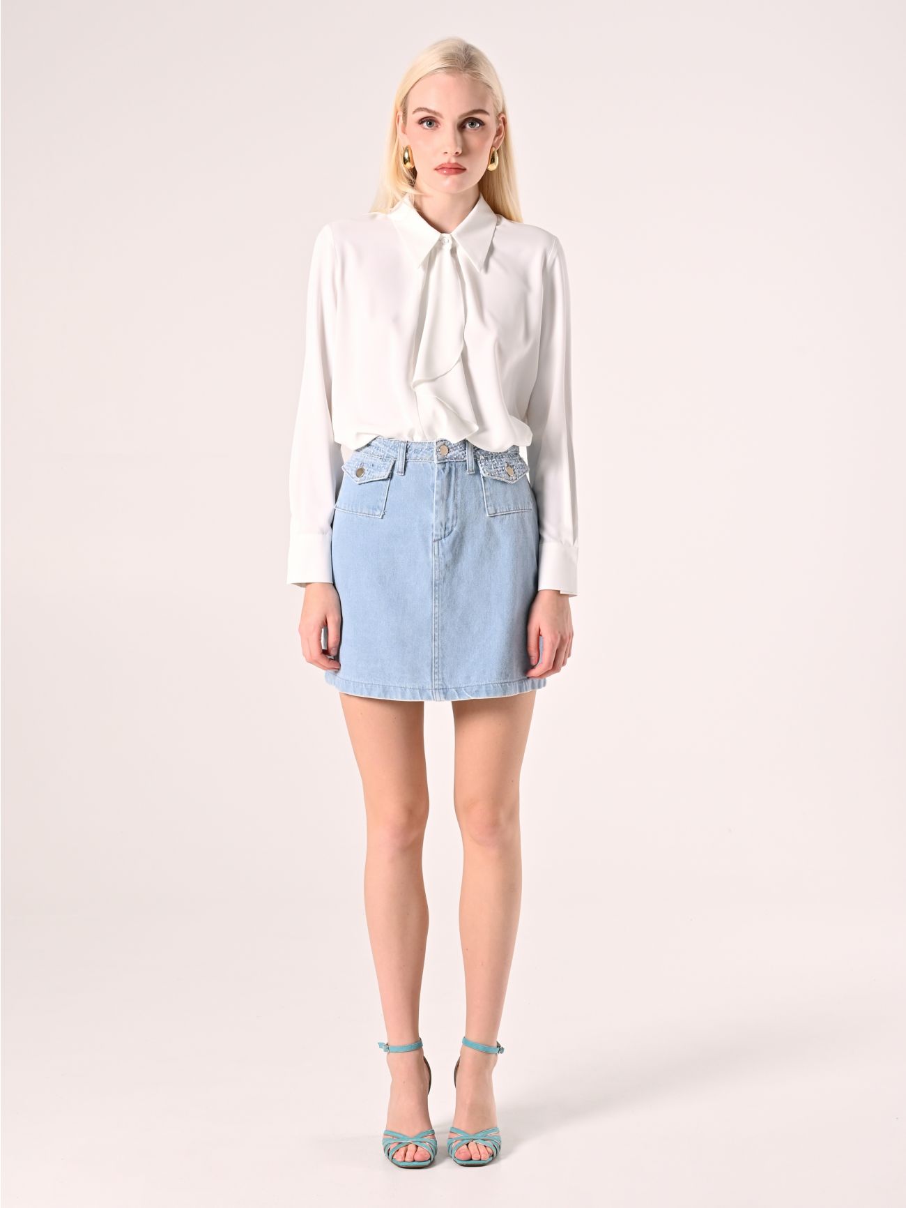 Blusa Bianca con Colletto det_1