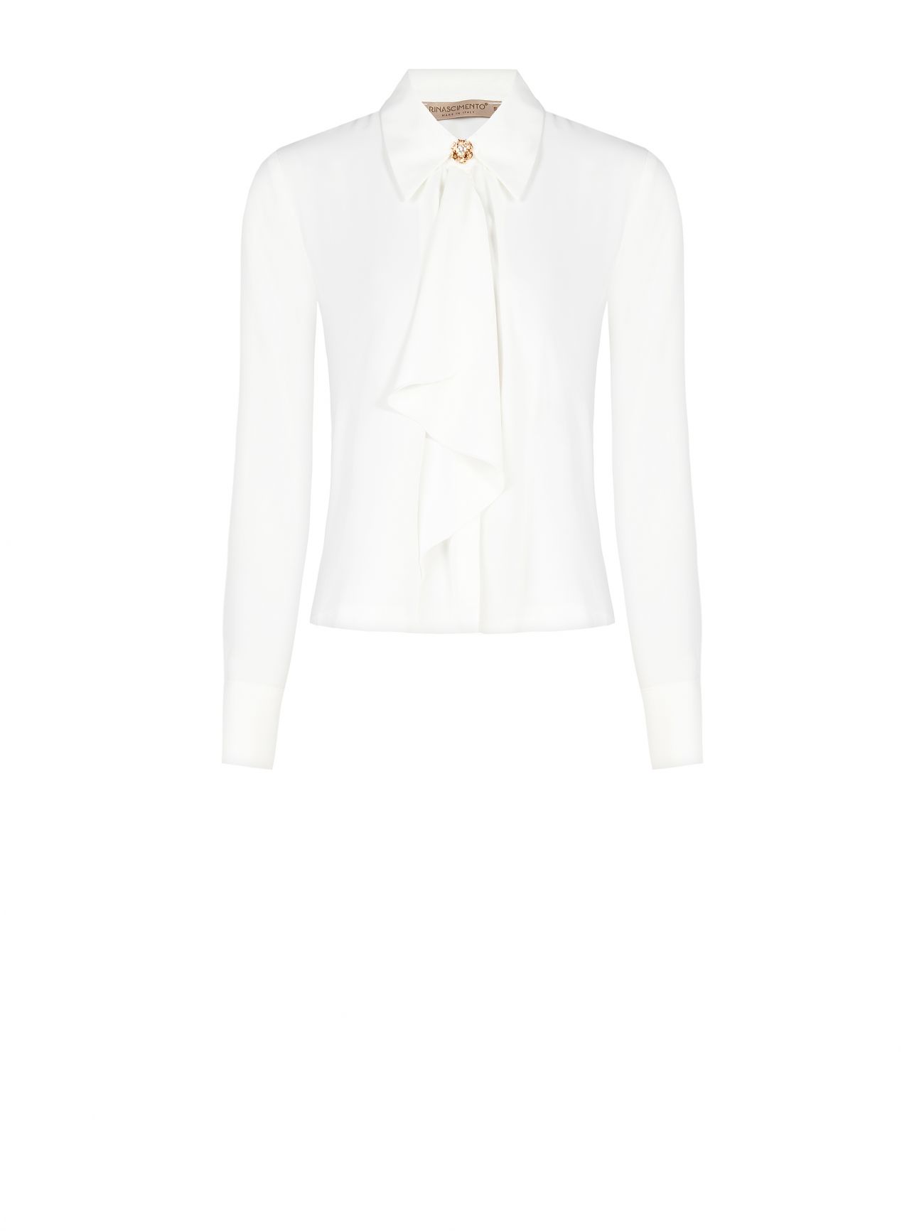 Blusa Bianca con Colletto det_4