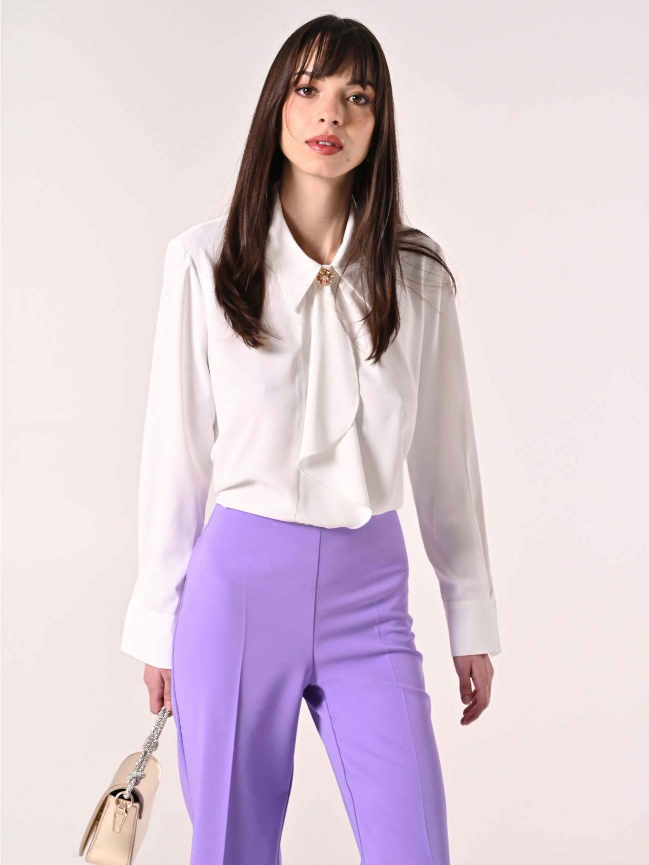 White Blouse with Collar  Rinascimento