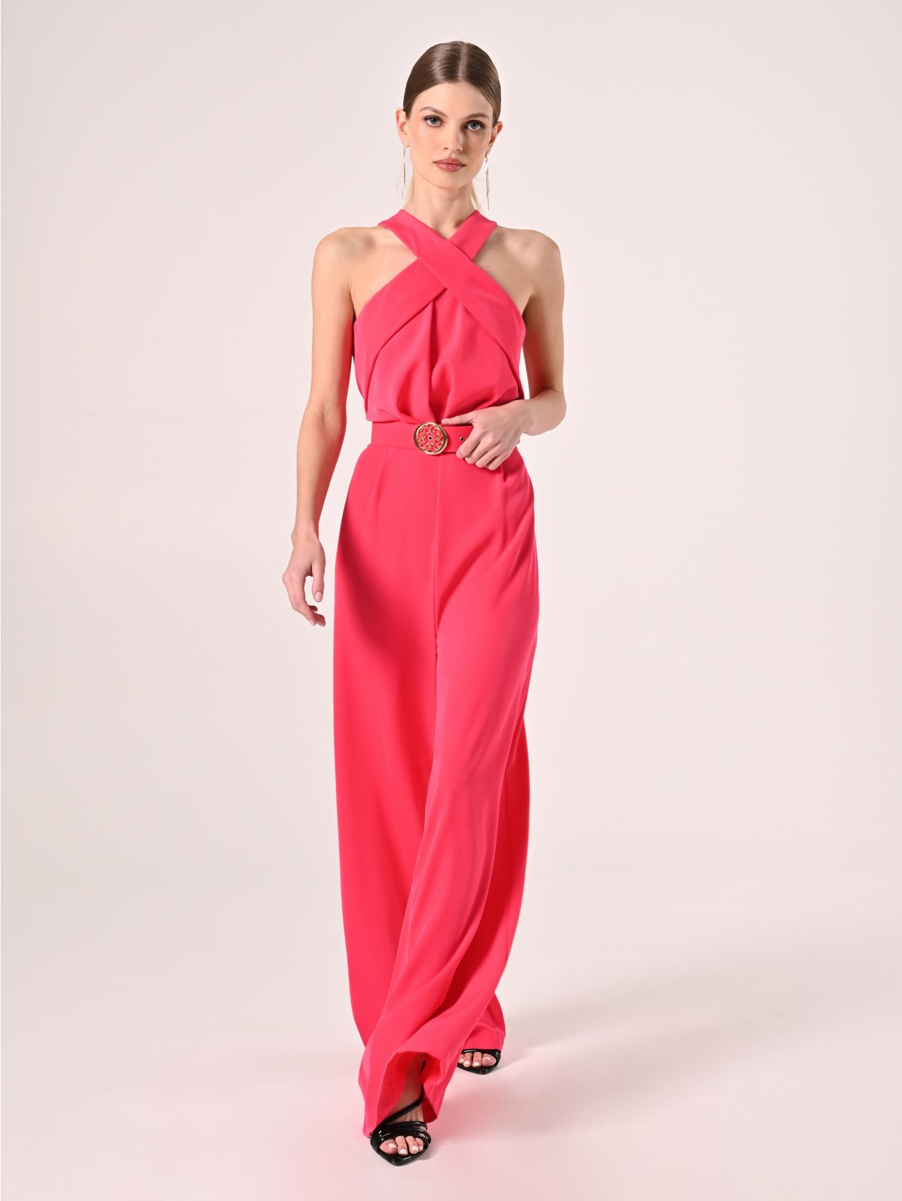 Tuta Fuxia con Scollo all'Americana in_i7
