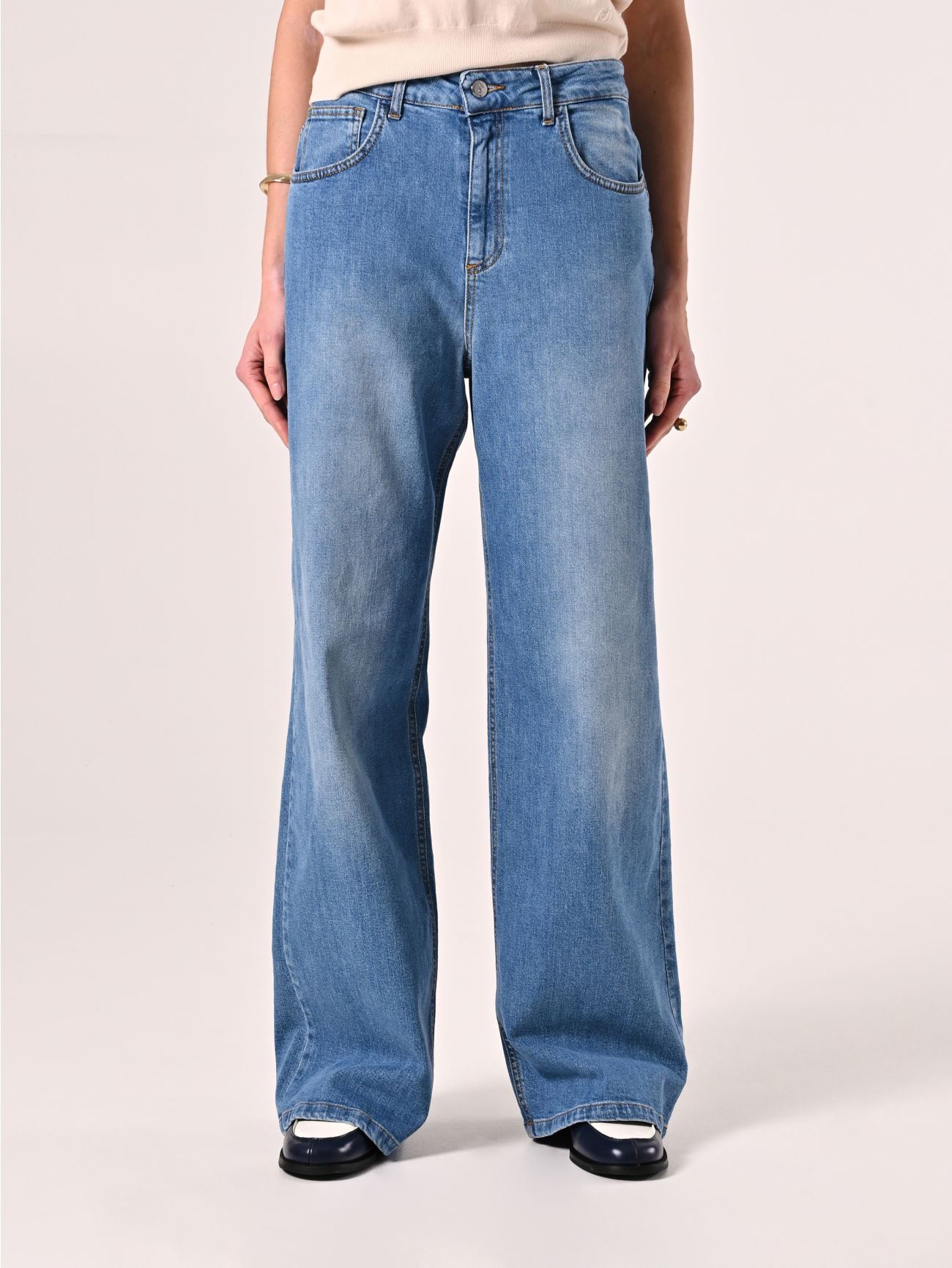 Jeans Palazzo en toile claire det_2