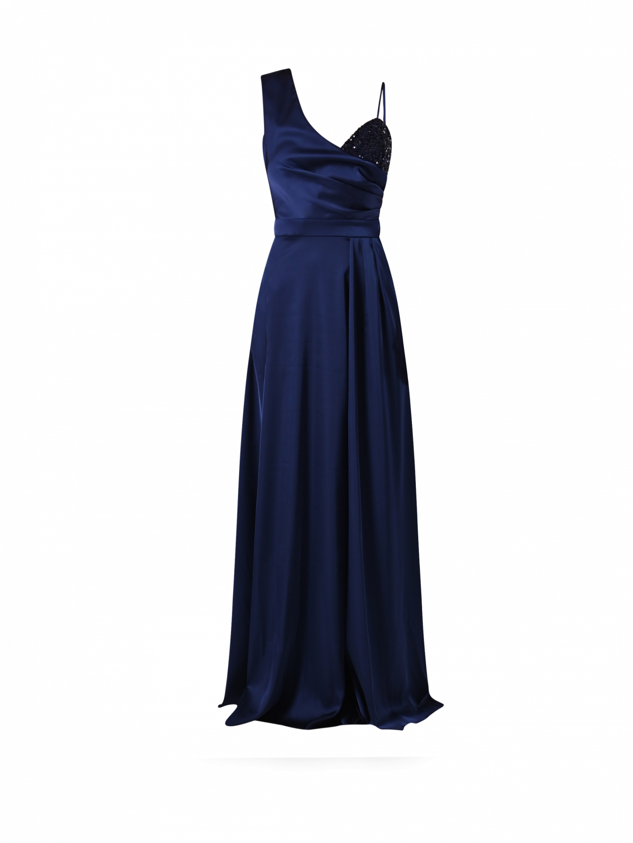 Long Blue Dress with Sequins det_4