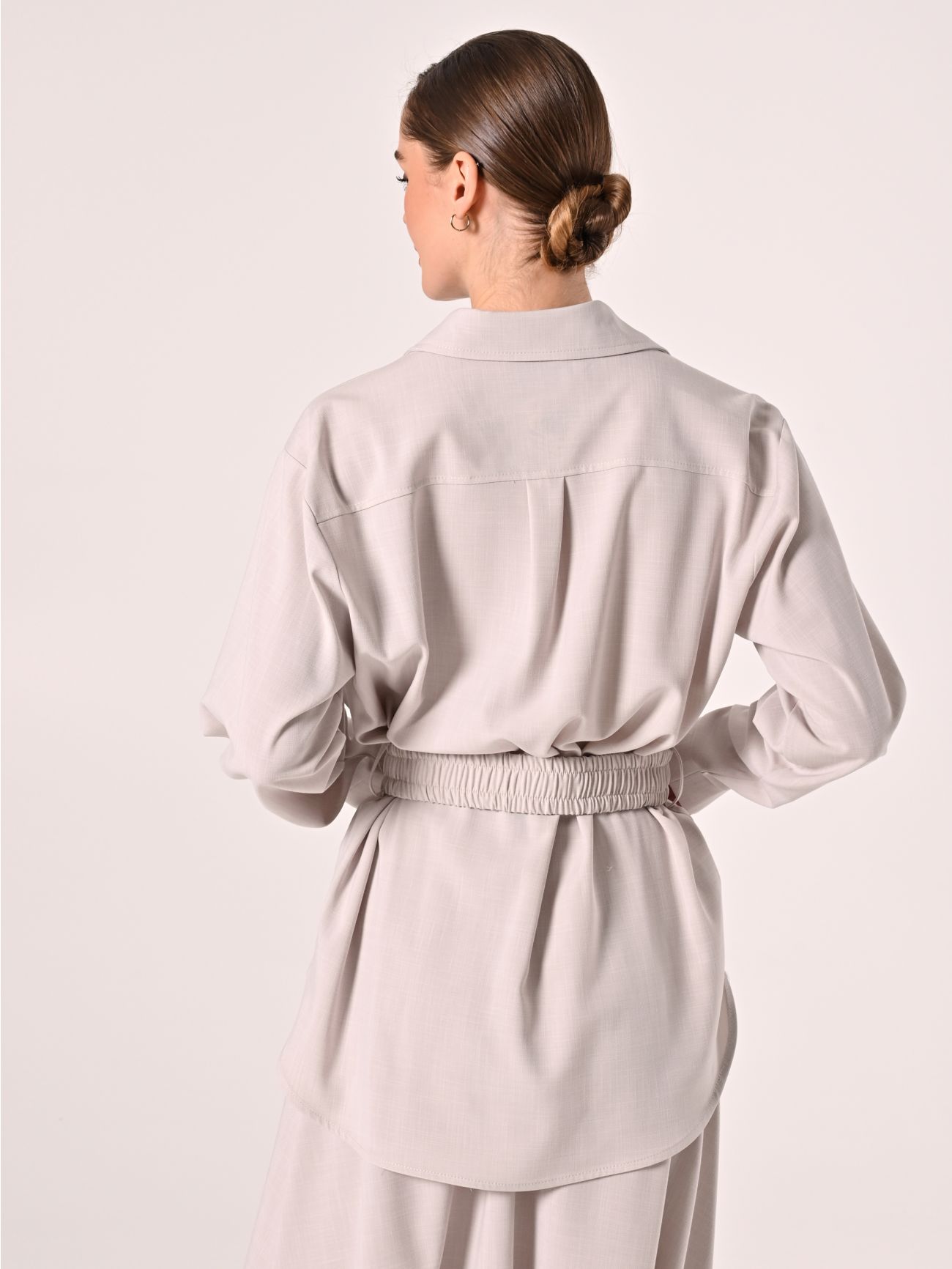 Giacca Utility color Grigio Perla  det_3