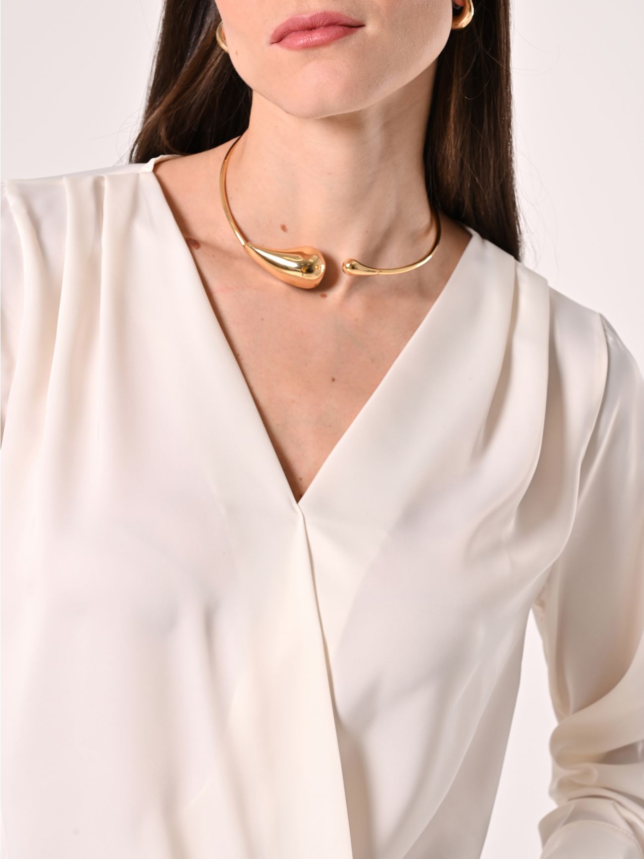Bluse mit langen Ärmeln in Weiß in_i5