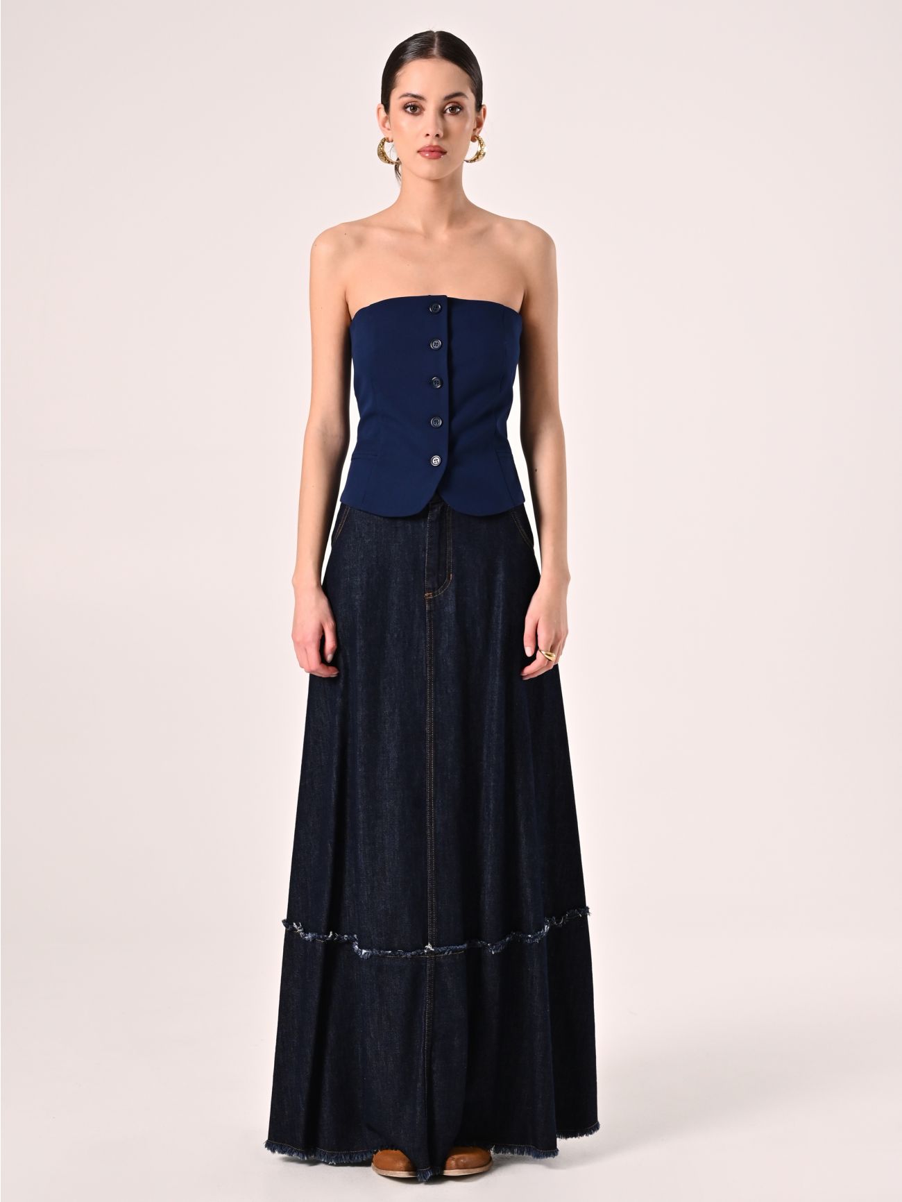 Denim Maxi Skirt det_1