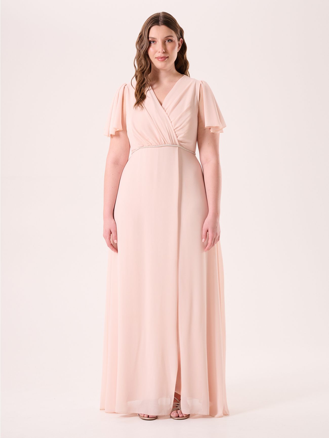 Curvy Long Pink Dress det_1