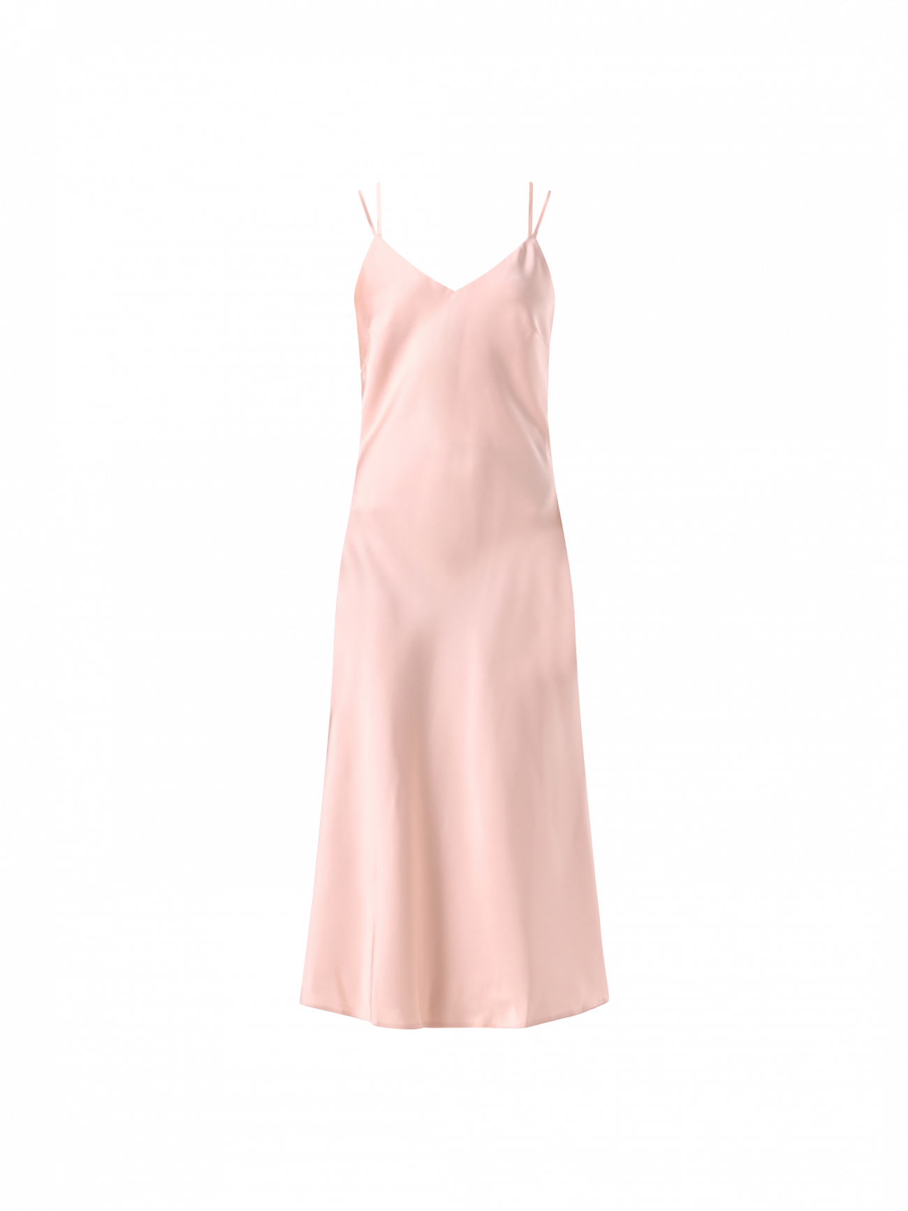 Abito Sottoveste in Raso Rosa Chiaro det_4