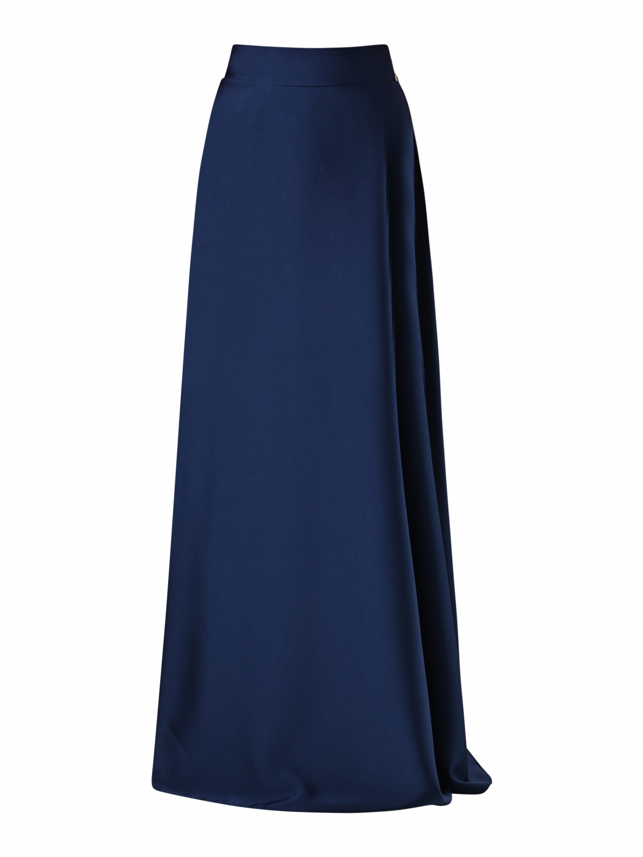 Blue Navy Satin Skirt det_4