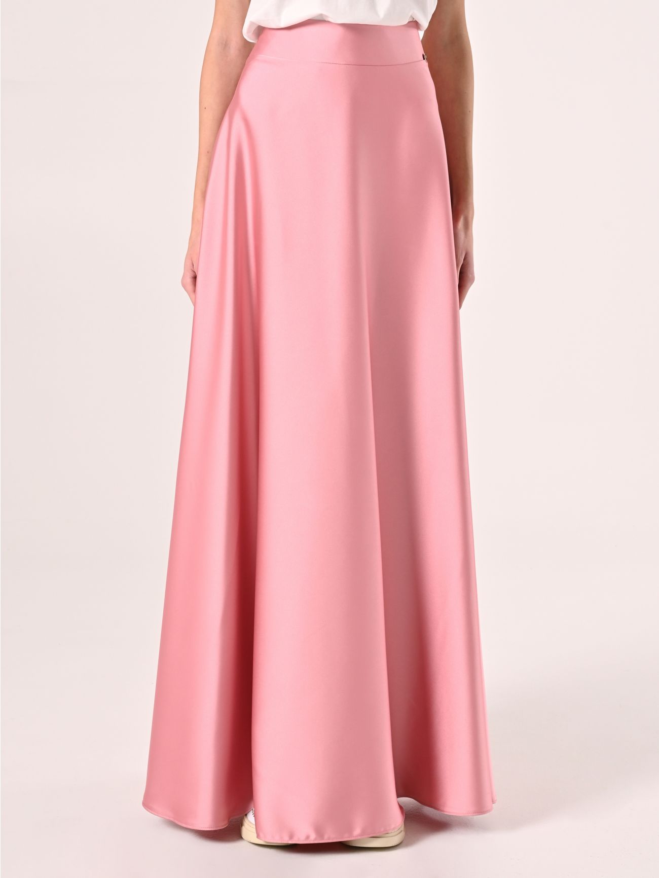 Pink Satin Skirt det_2