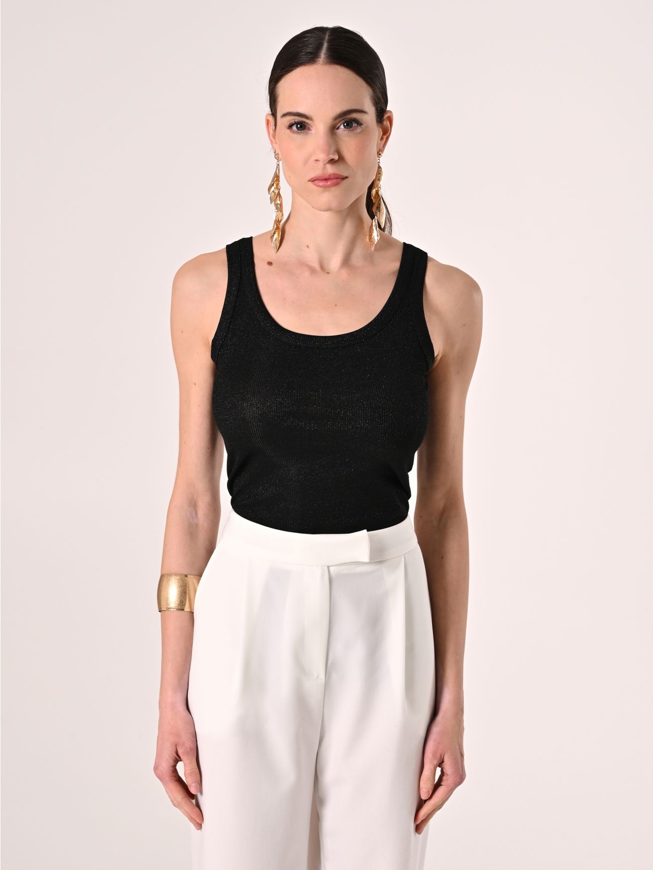 Black Lurex Top det_2