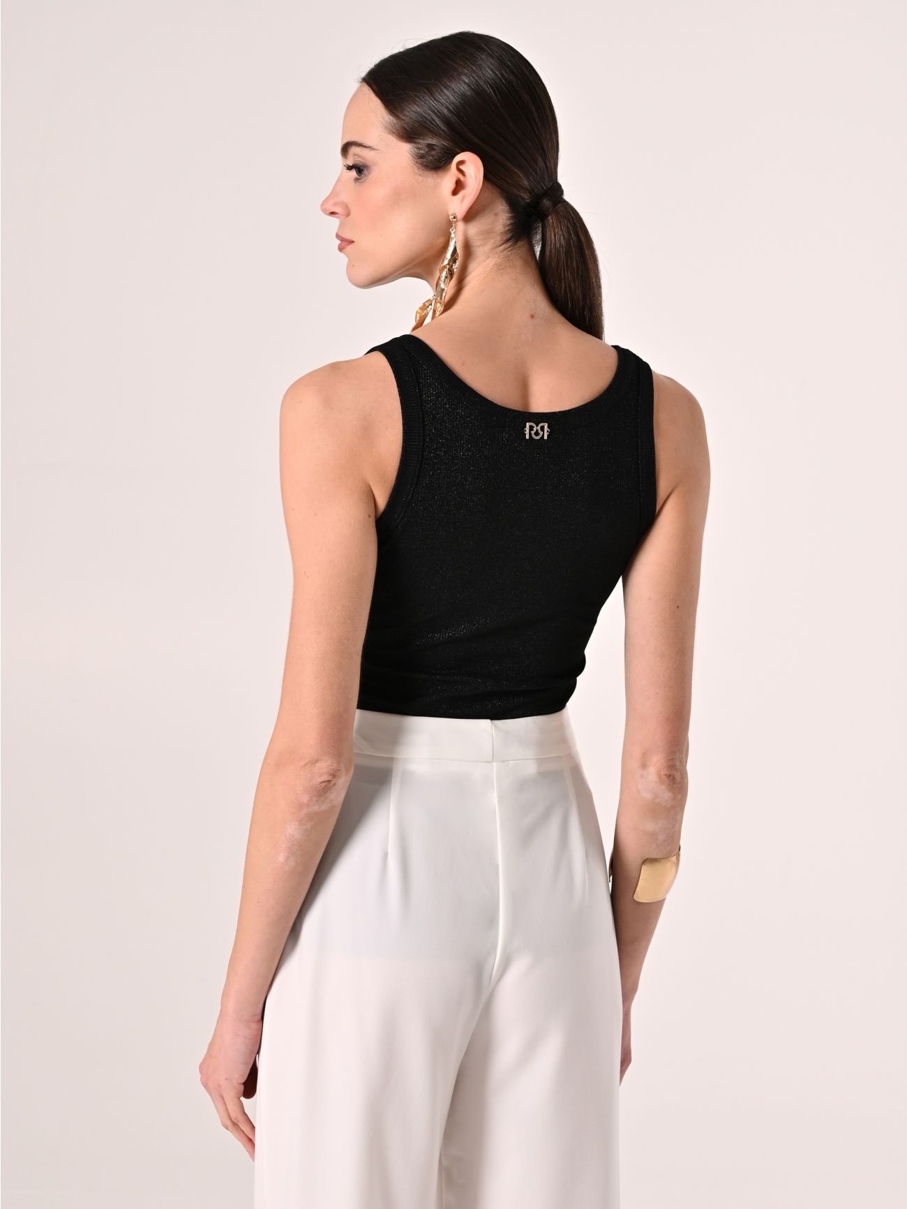 Black Lurex Top det_3