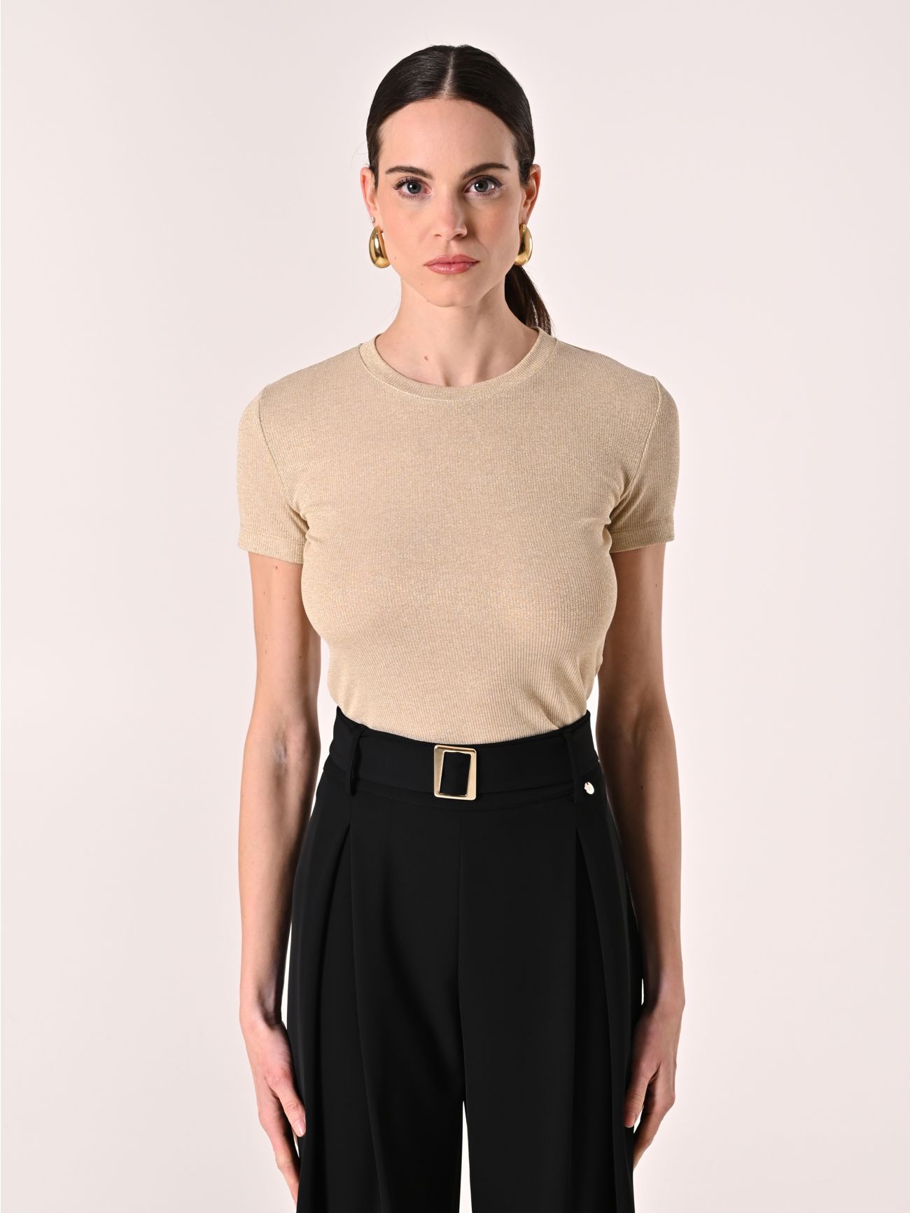 T-Shirt Lurex Oro det_2