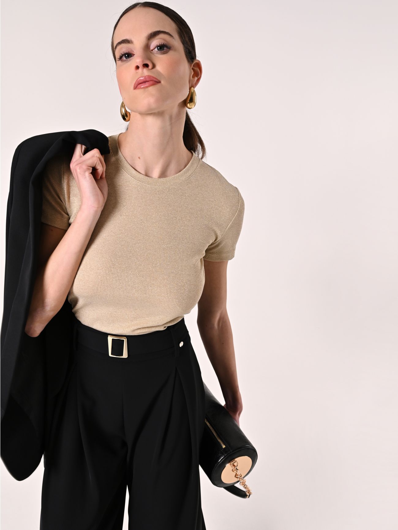 T-Shirt Lurex Oro sp_e1