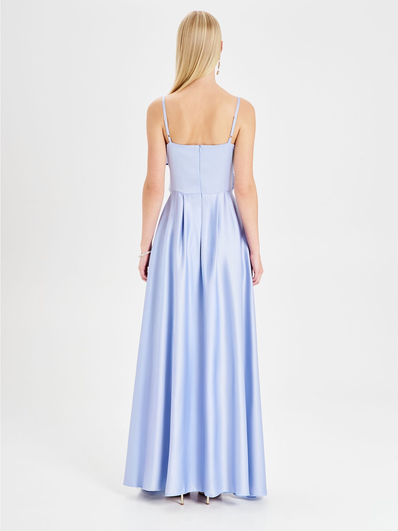 Abito Lungo Rinascimento atelier Azzurro det_3