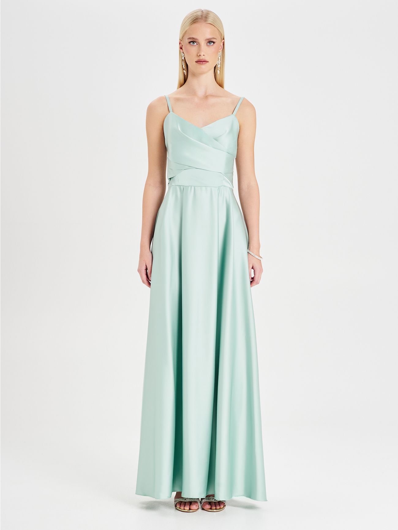 Rinascimento atelier Long Sage Green Dress det_1