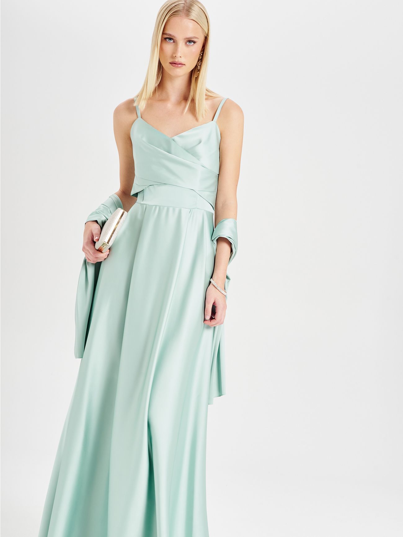 Rinascimento atelier Long Sage Green Dress in_i7
