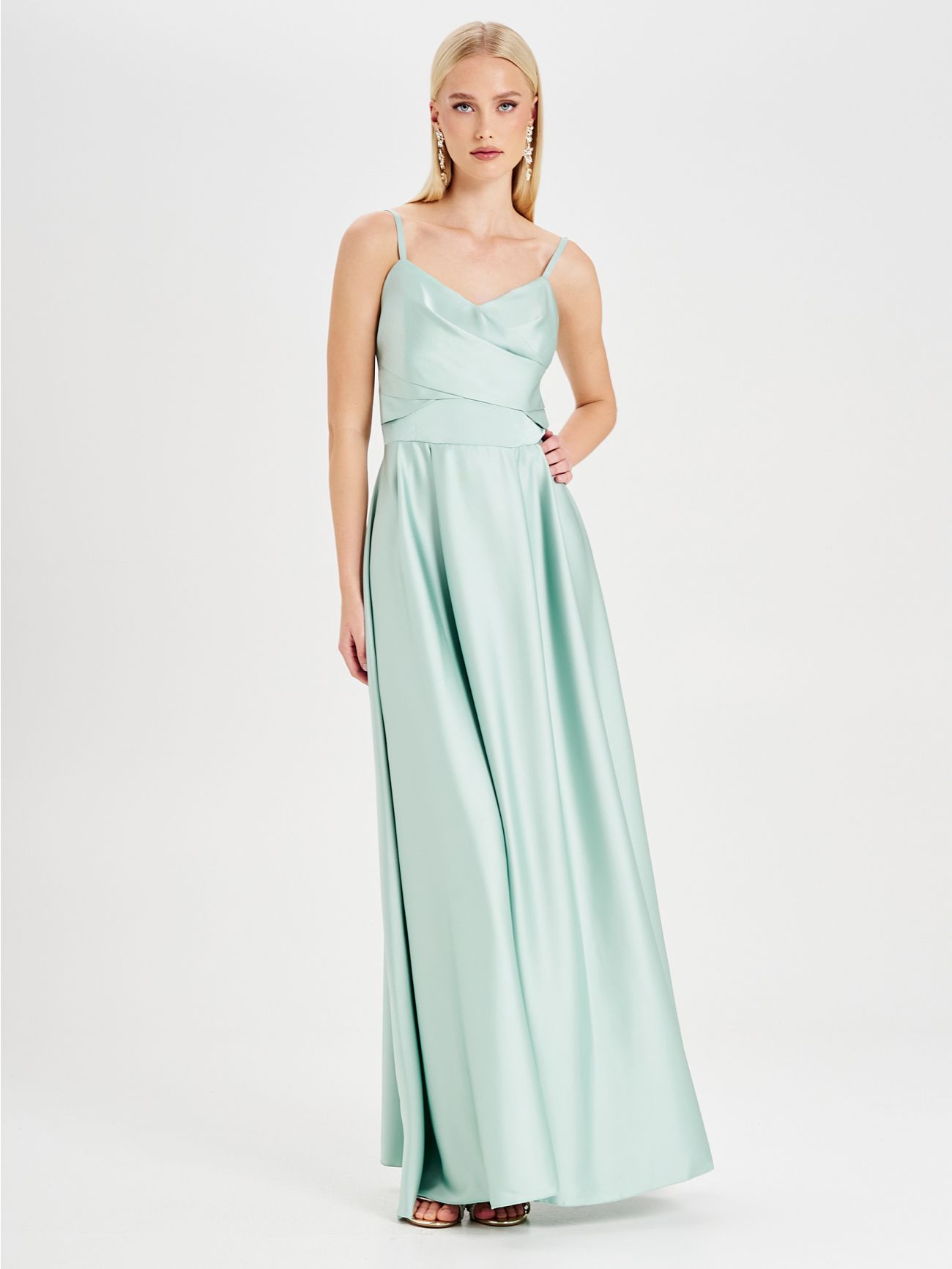 Rinascimento atelier Long Sage Green Dress sp_e1