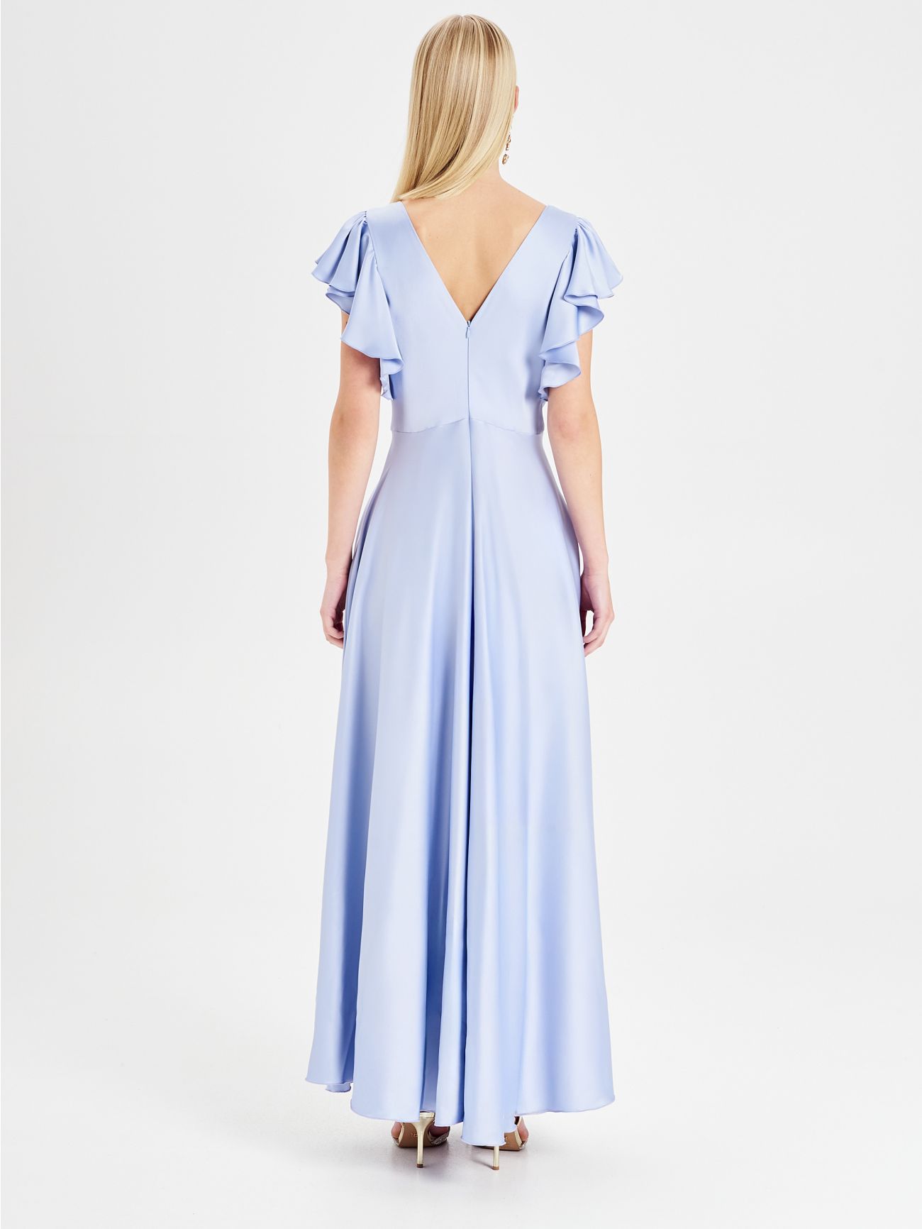Rinascimento atelier Light Blue Knot Dress det_3