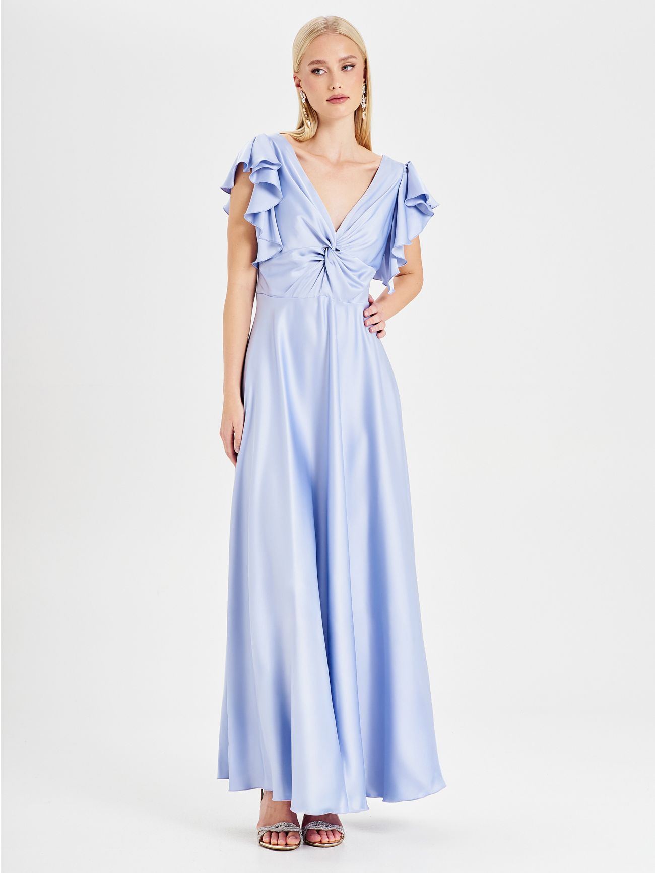 Rinascimento atelier Light Blue Knot Dress sp_e1