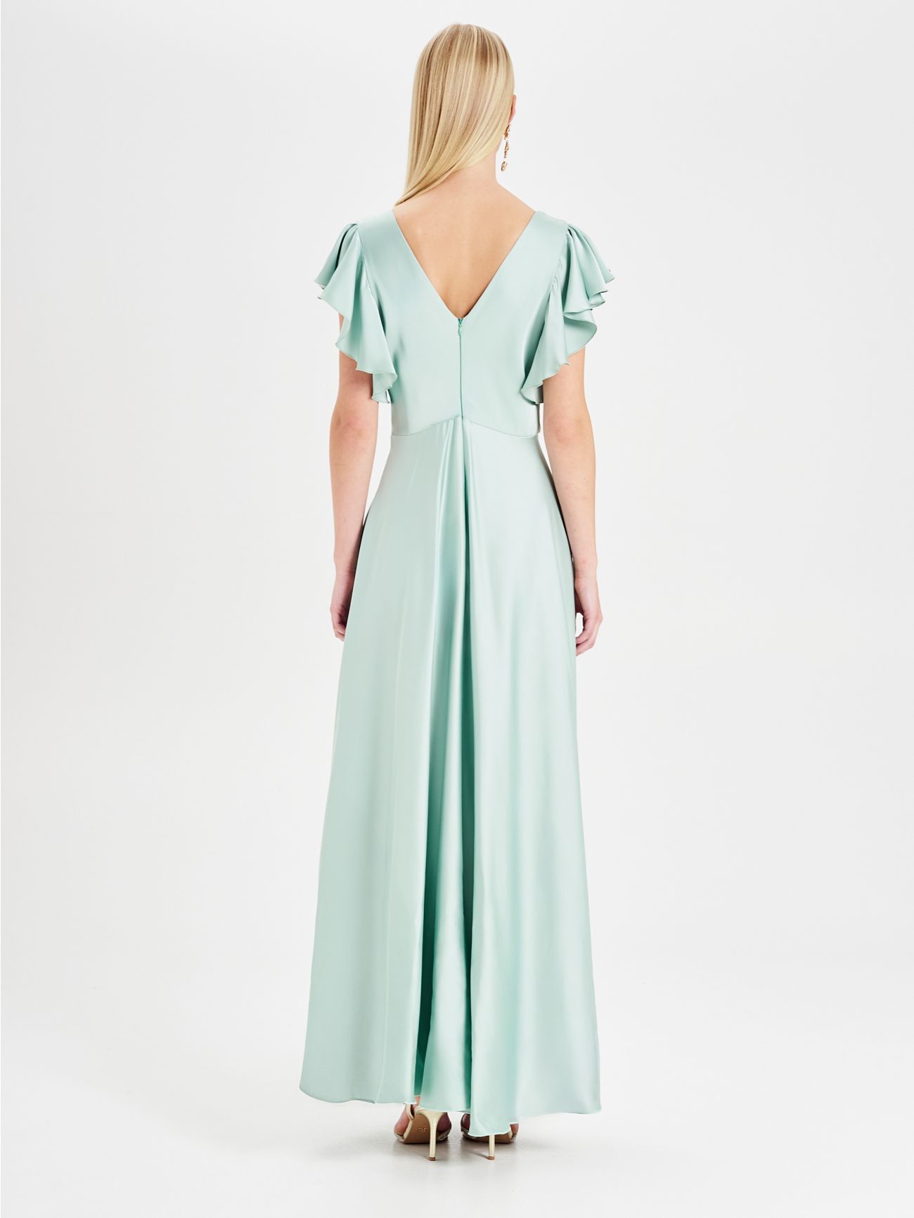 Rinascimento atelier Sage Green Knot Dress det_3