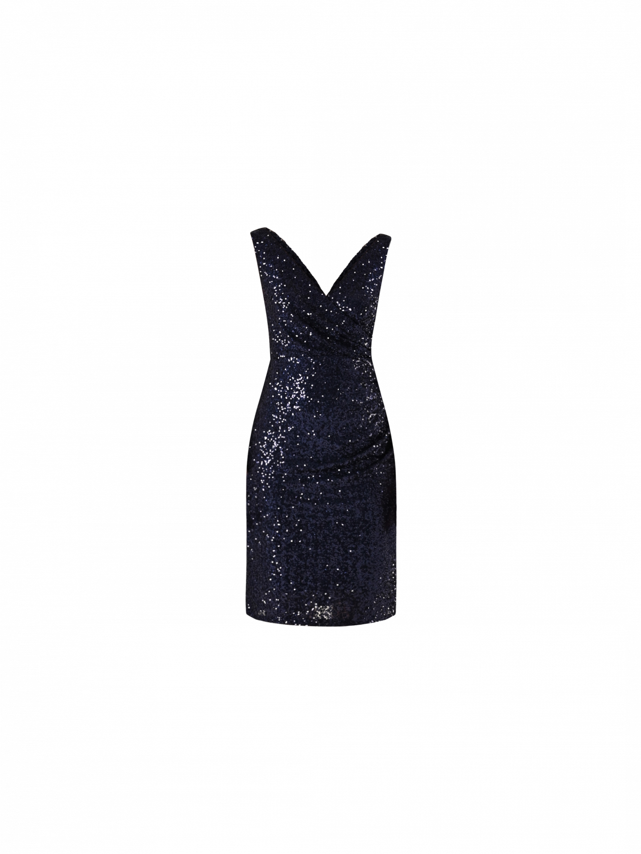 Robe fourreau bleue à paillettes det_4