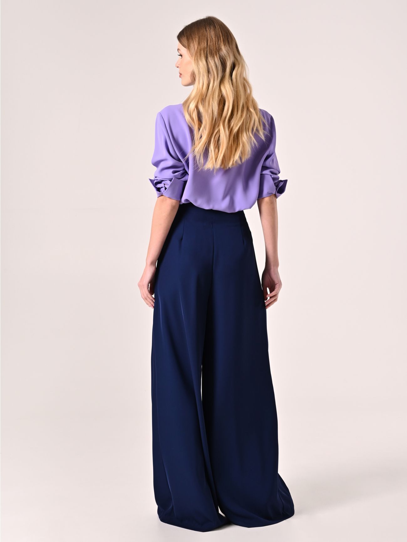 Palazzo-Hose in Marineblau det_3