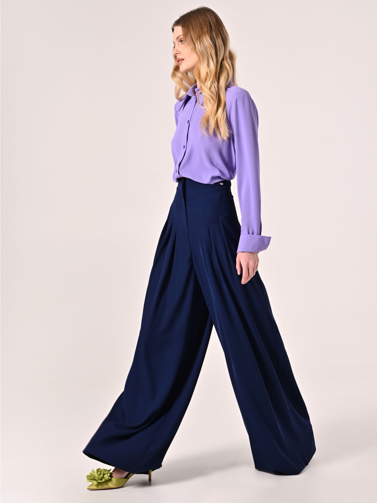 Palazzo-Hose in Marineblau in_i7
