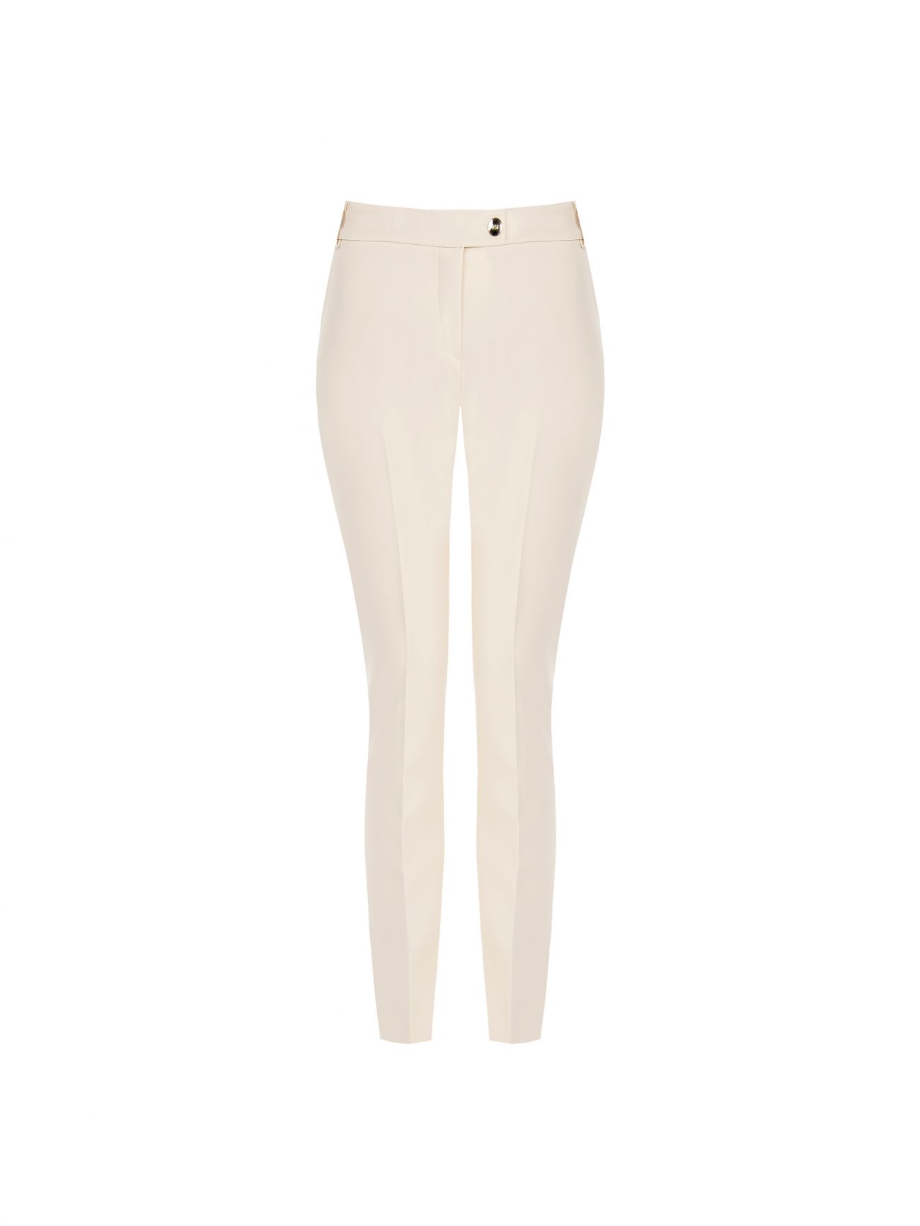 Hose aus technischem Gewebe in hellem Beige det_4