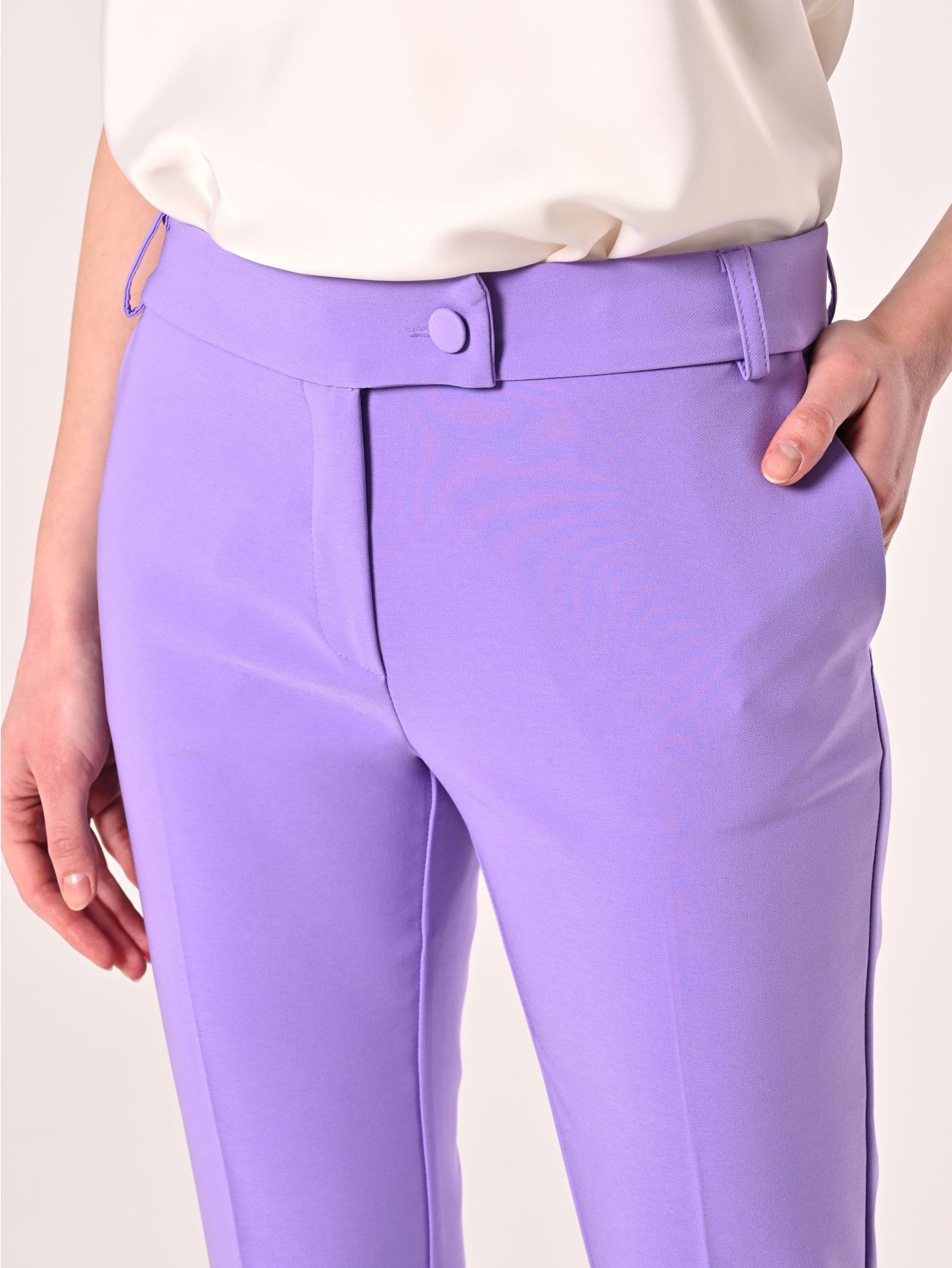 Lilac Trousers in Technical Fabric in_i5