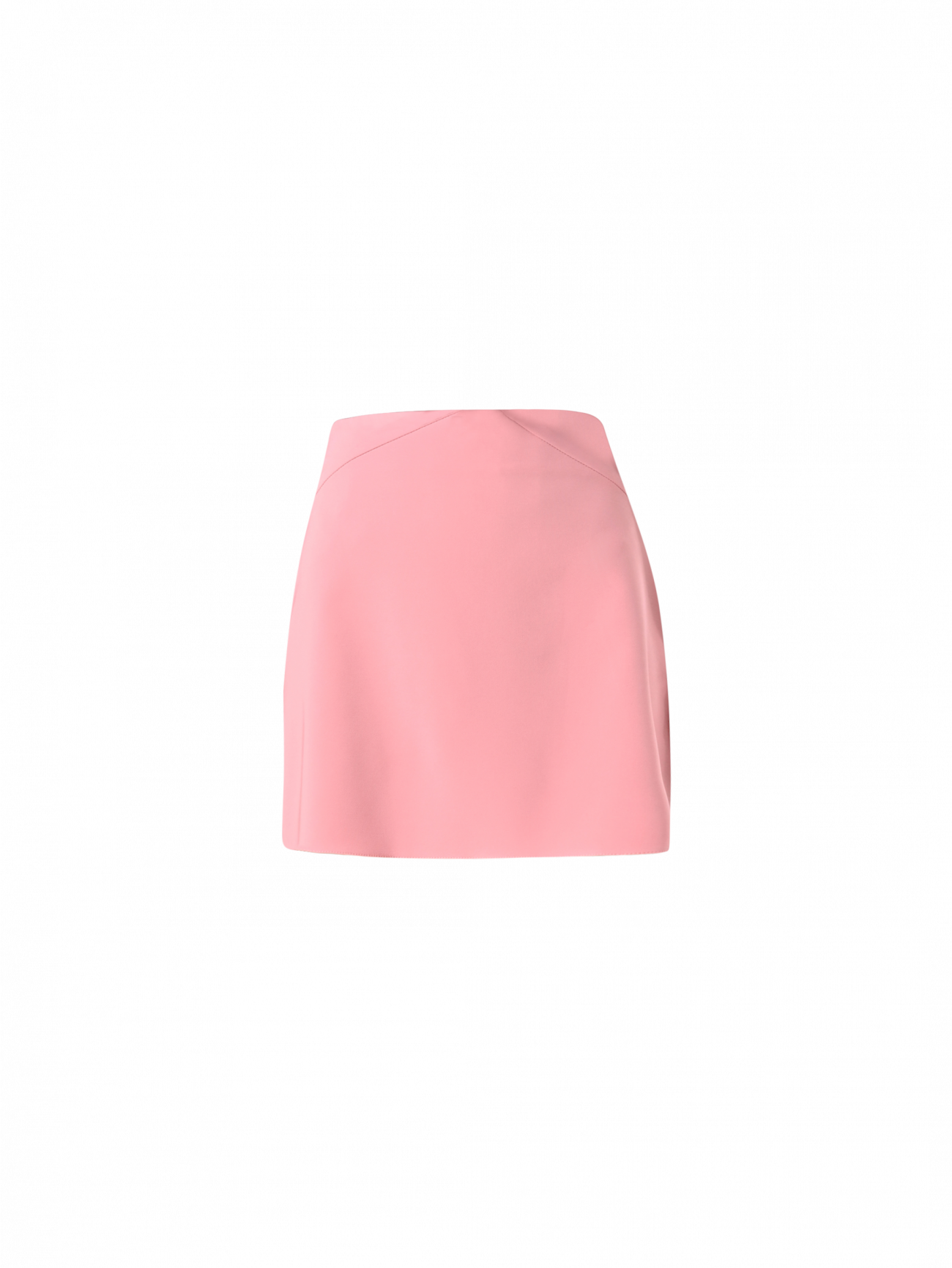 Minifalda en «A» en tejido técnico rosa antiguo det_4