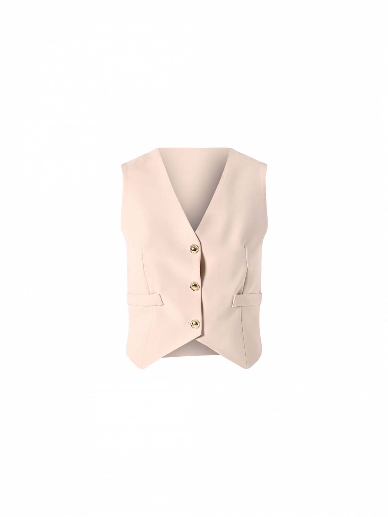 Gilet in Tessuto Tecnico Beige Chiaro det_4