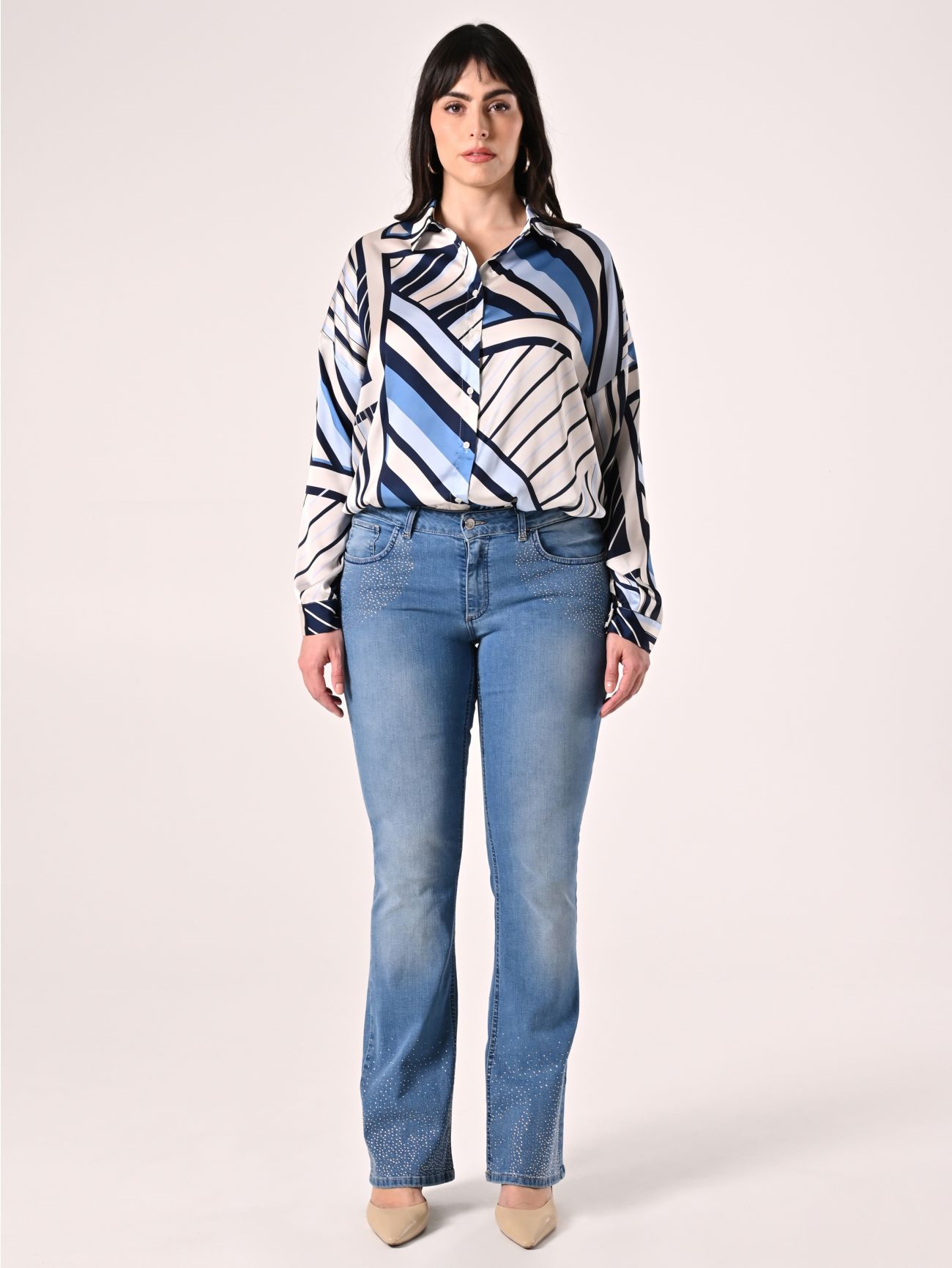Jeans Curvy Flared det_1