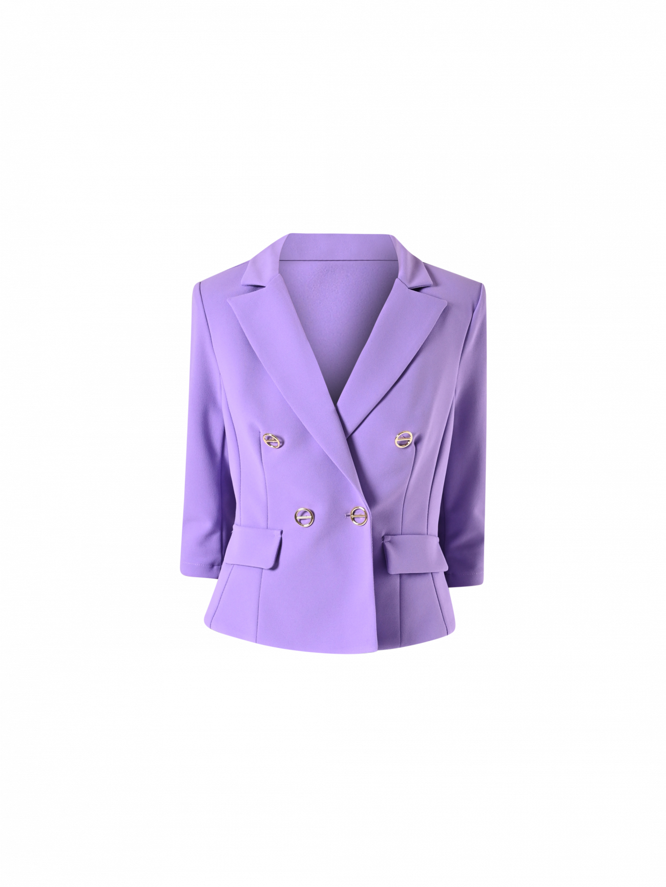Kurze Jacke in Lavendel aus Scuba-Handkreppstoff det_4