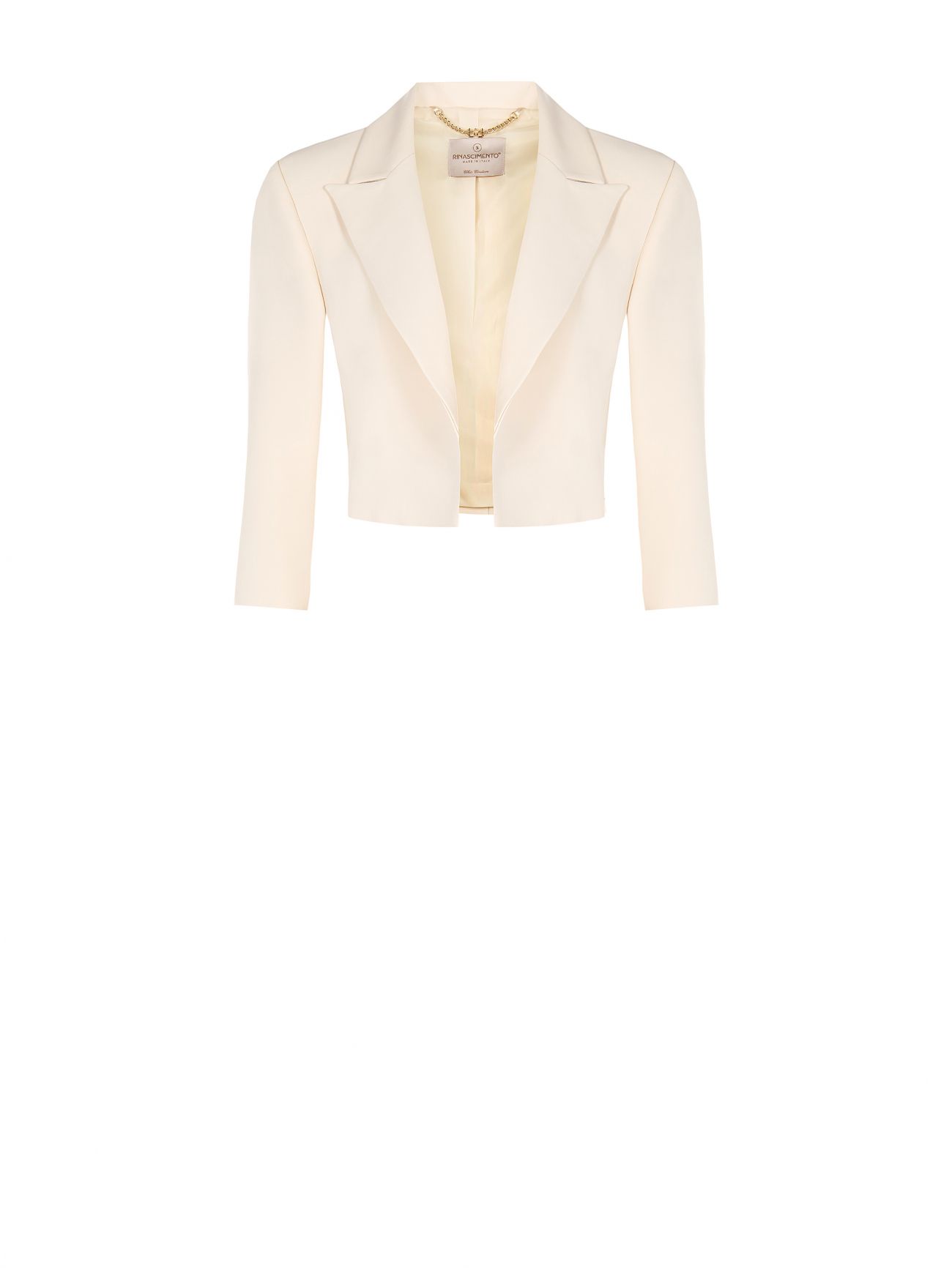 Short Jacket in Light Beige det_4