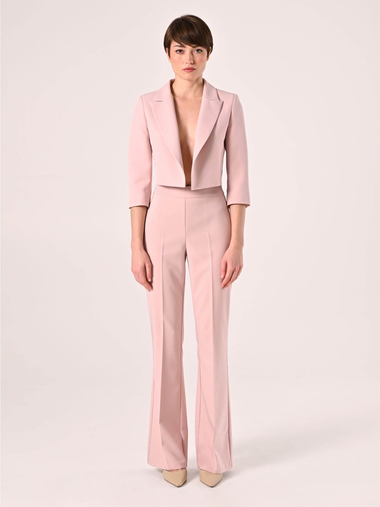 Pale Pink Short Jacket det_1