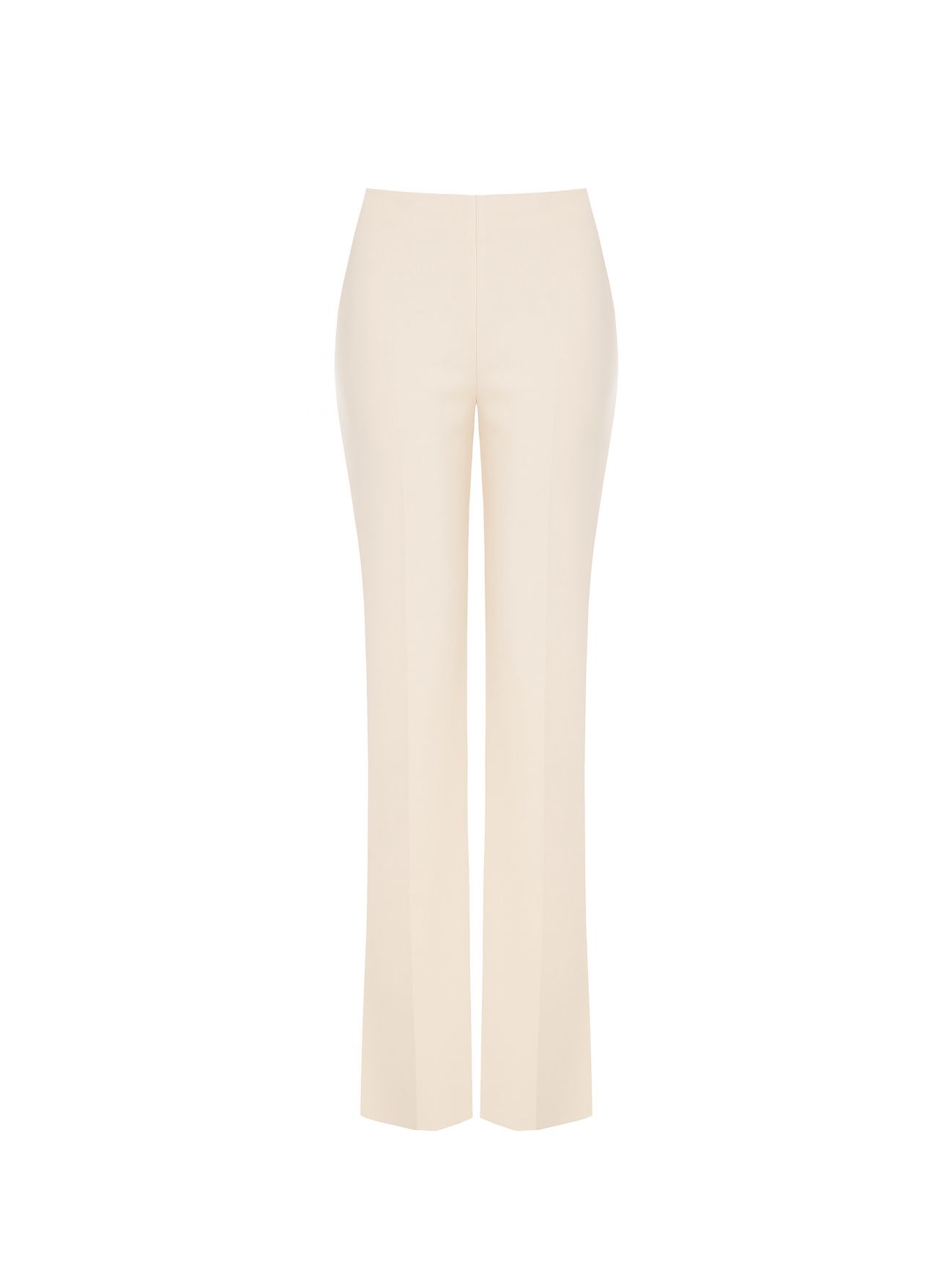 Pantalon beige clair en néoprène det_4