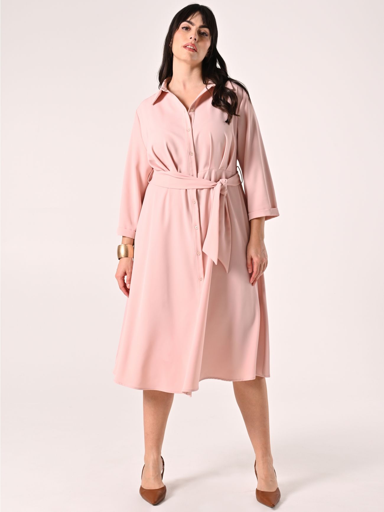 Curvy Pink Blouse in_i7