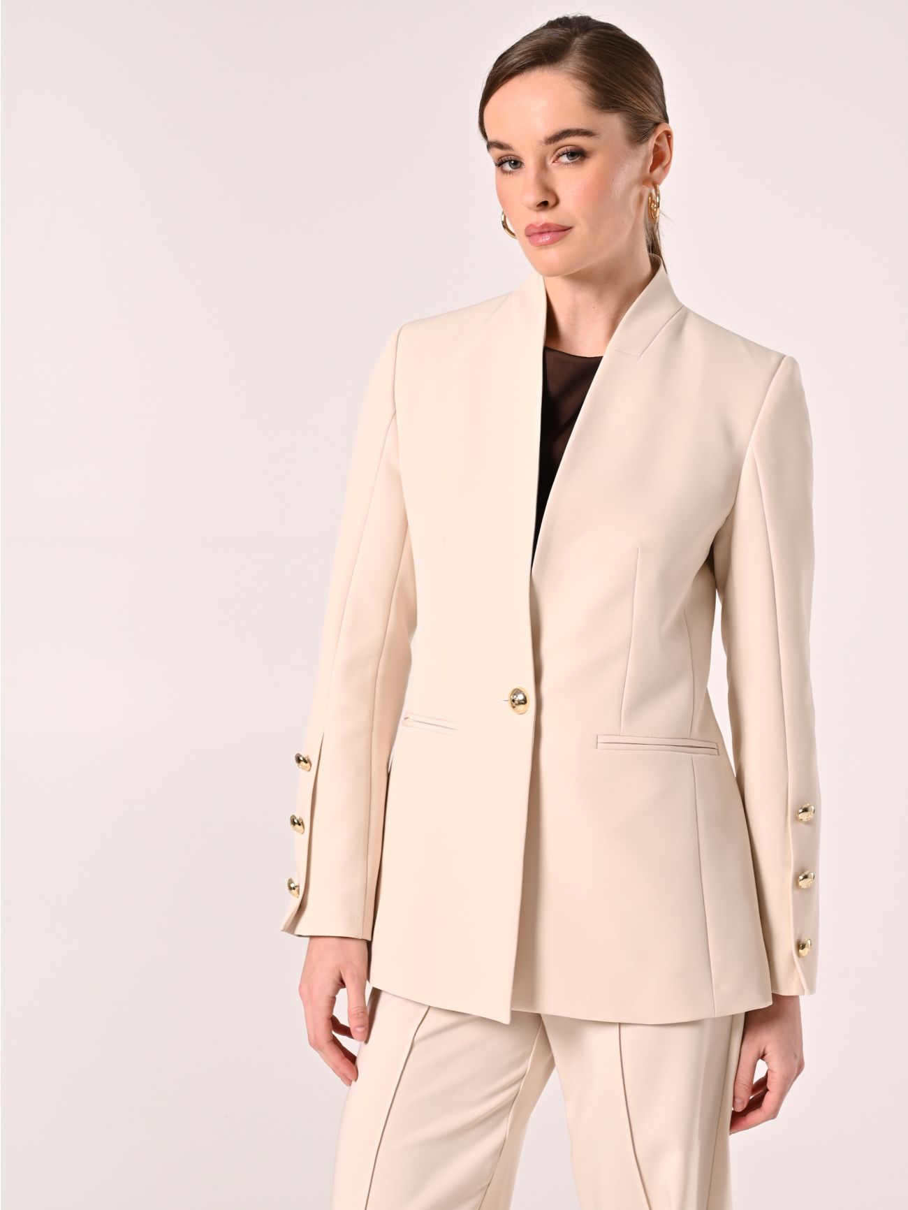Beige Jacket in Technical Fabric in_i7