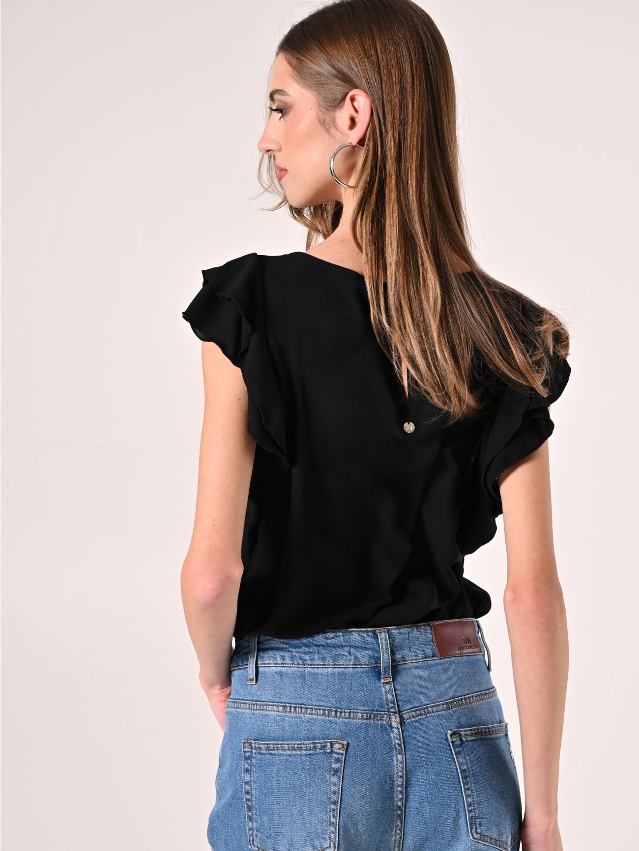 Bluse mit Flügelärmeln det_3