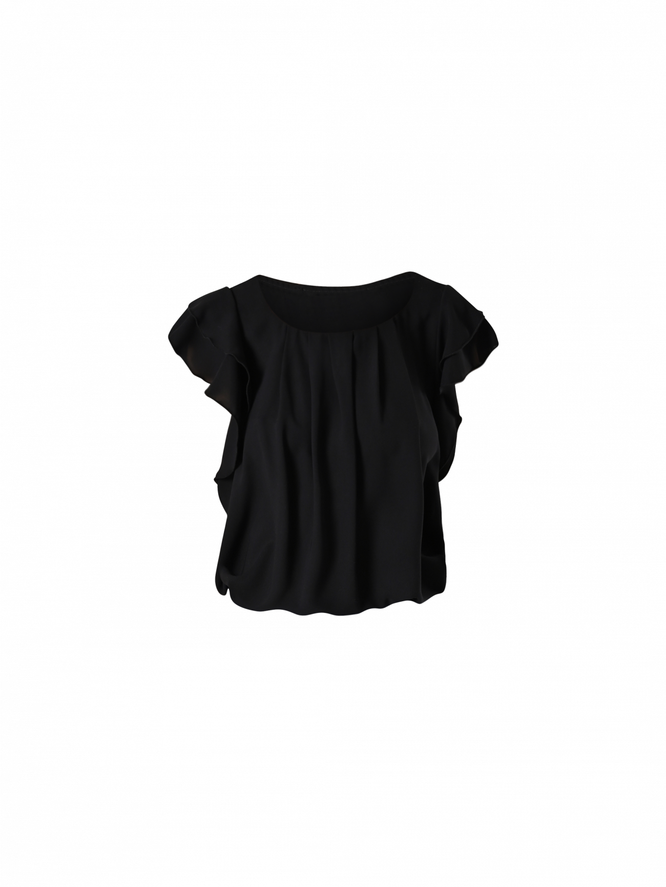 Bluse mit Flügelärmeln det_4
