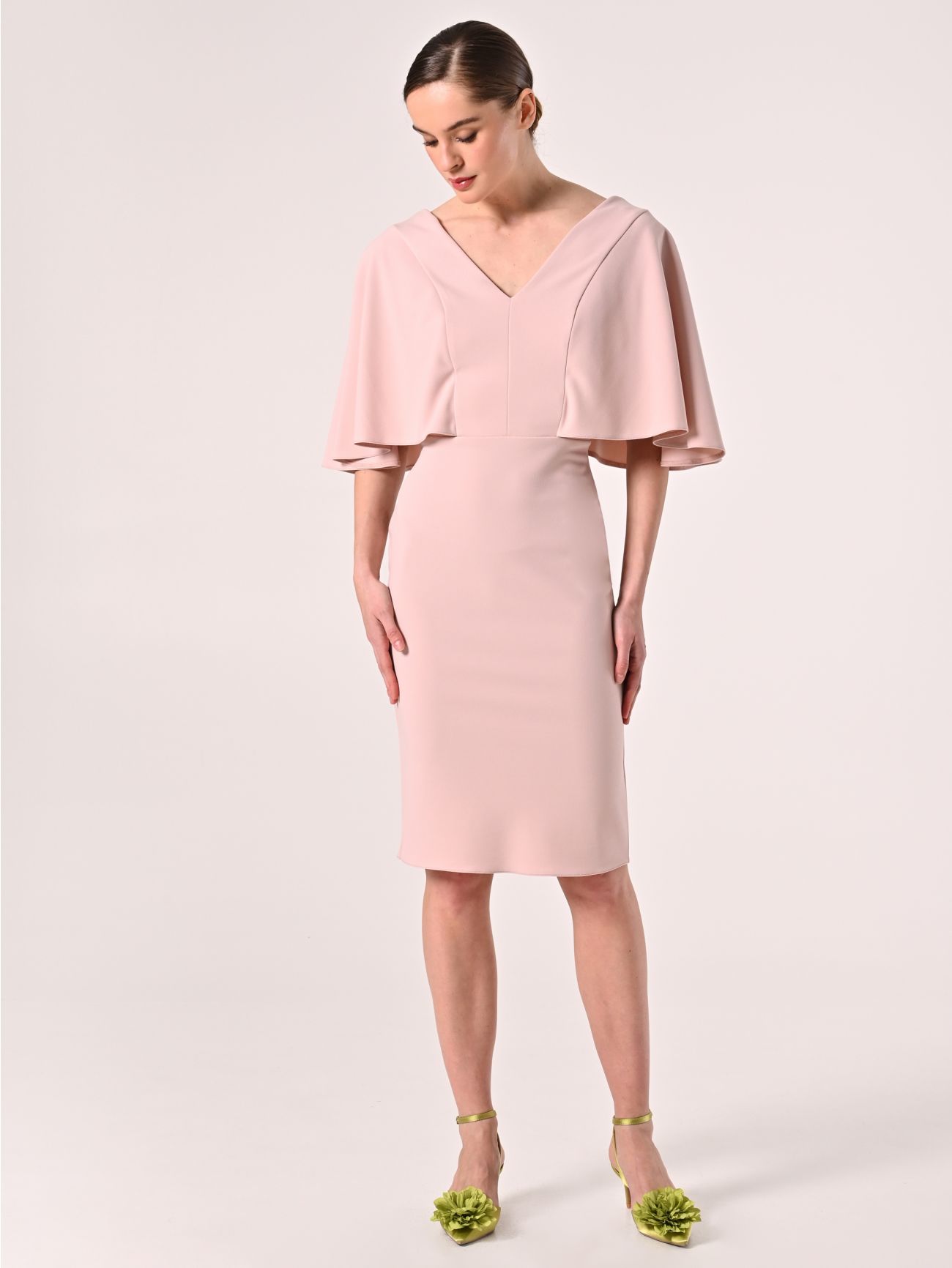 Tubino con Maniche ad Aletta Rosa Chiaro in_i7