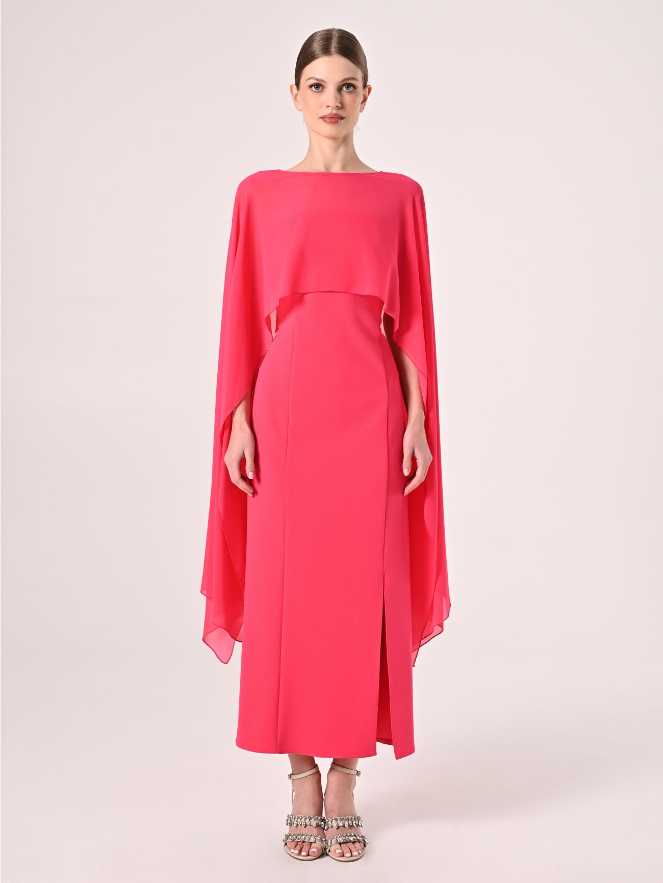 Coprispalle in Georgette Fuxia det_1