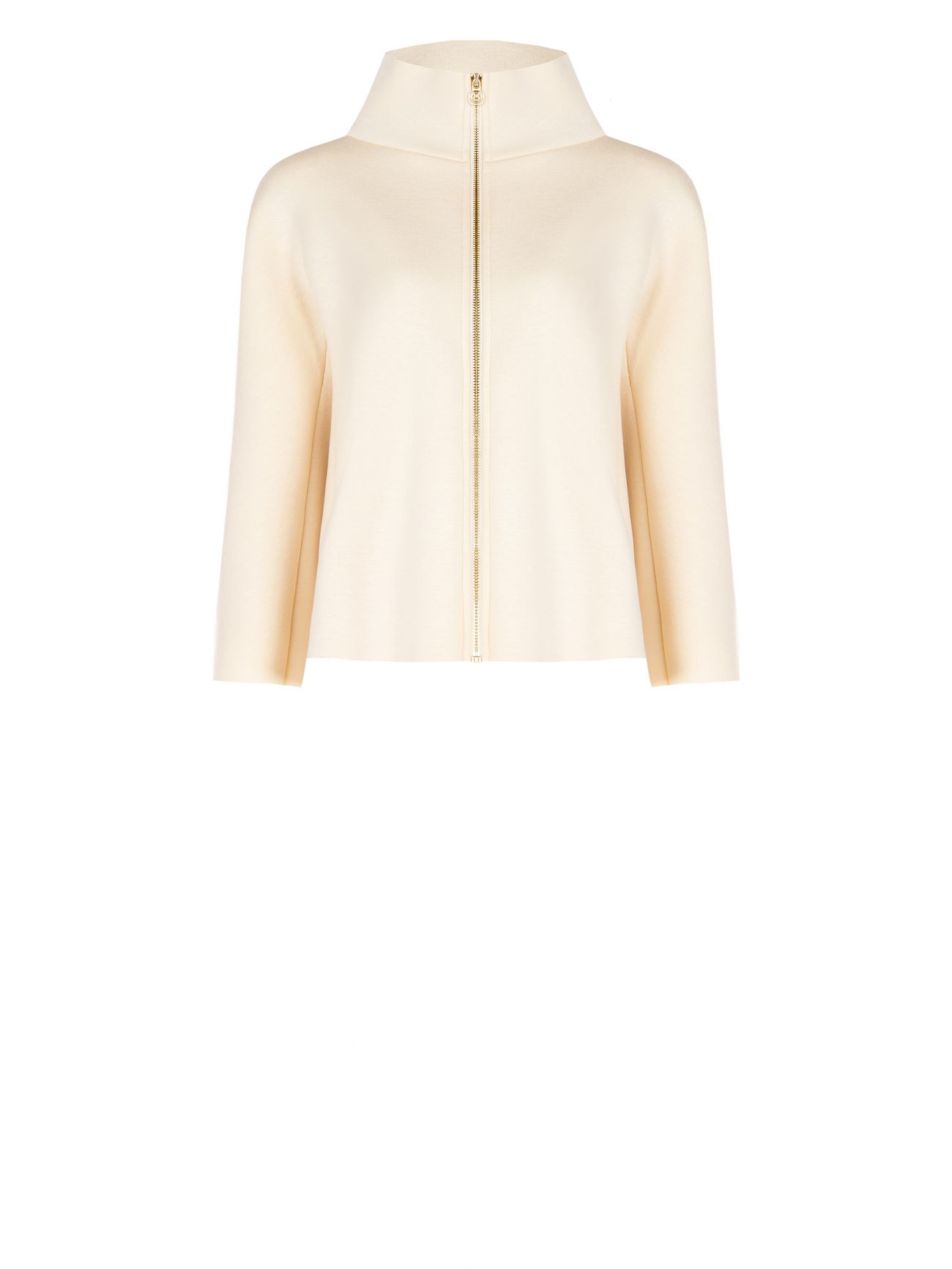 Beige Cape in Scuba Fabric det_4