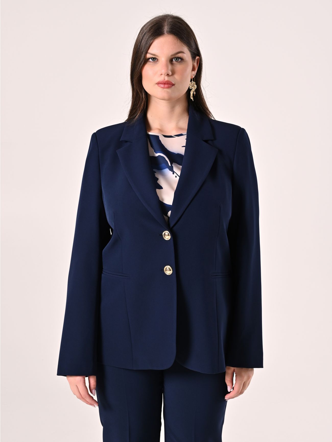 Giacca Curvy Blu  det_2