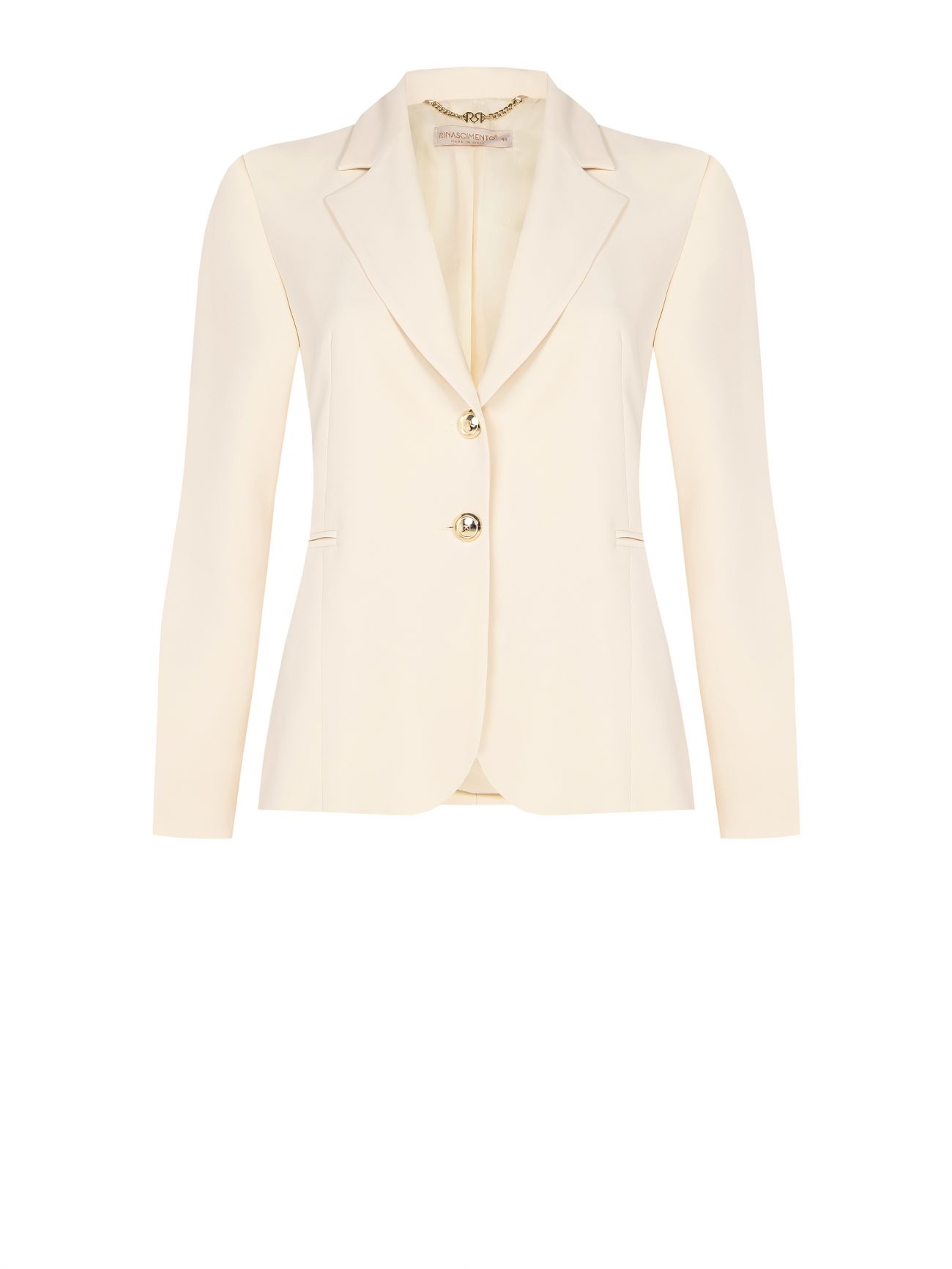 Curvy-Jacke in hellem Beige det_4