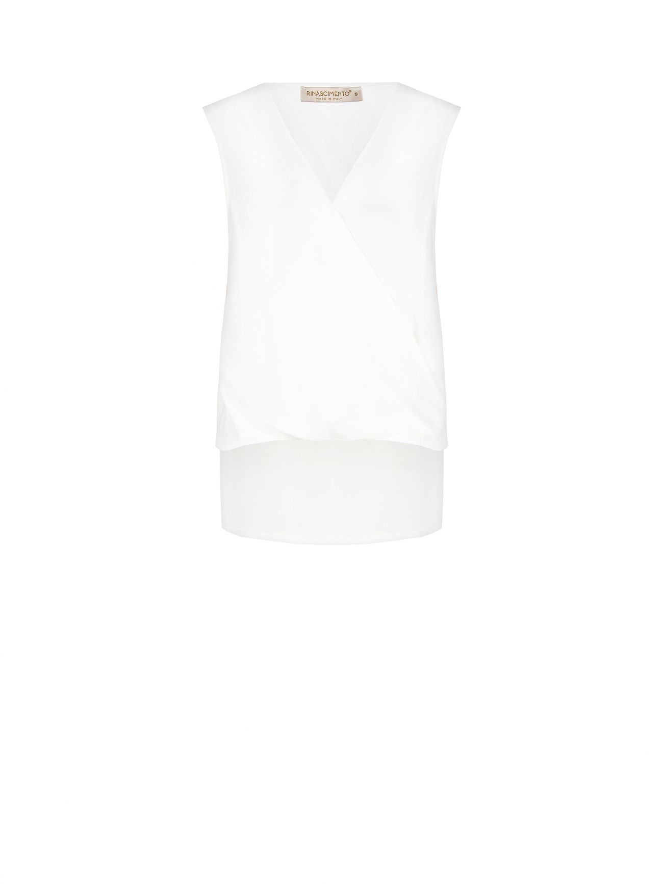 Asymmetrische Bluse in Weiß det_4
