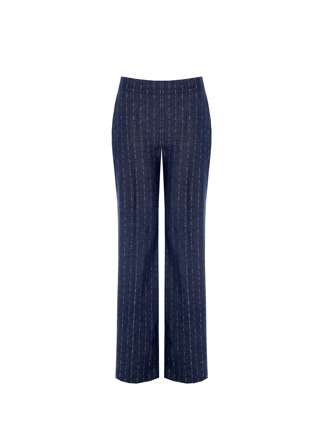 Pinstriped Denim Trousers det_4