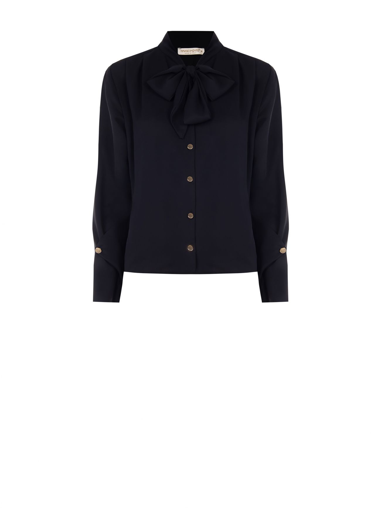Blusa blanca con lazo y pinzas det_4