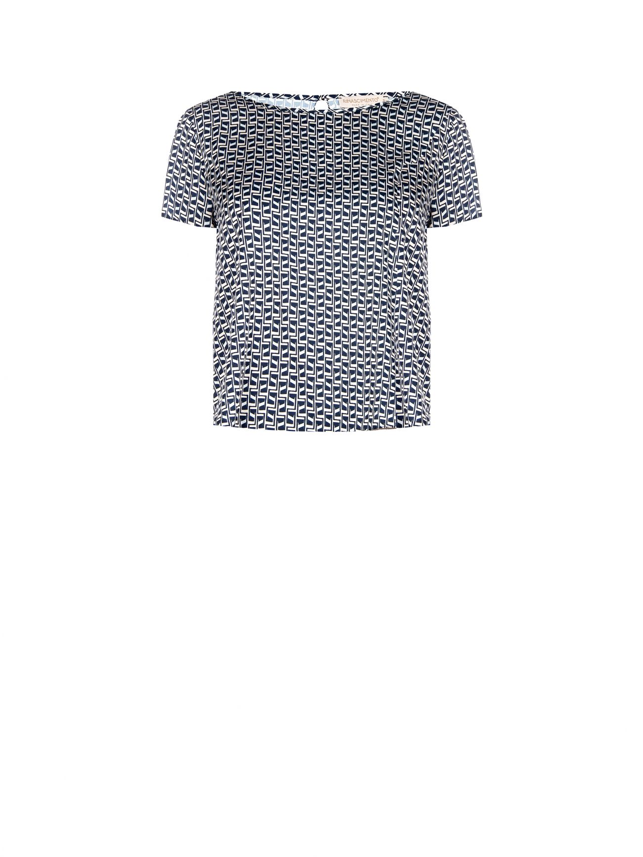 Bluse mit geometrischem Muster det_4